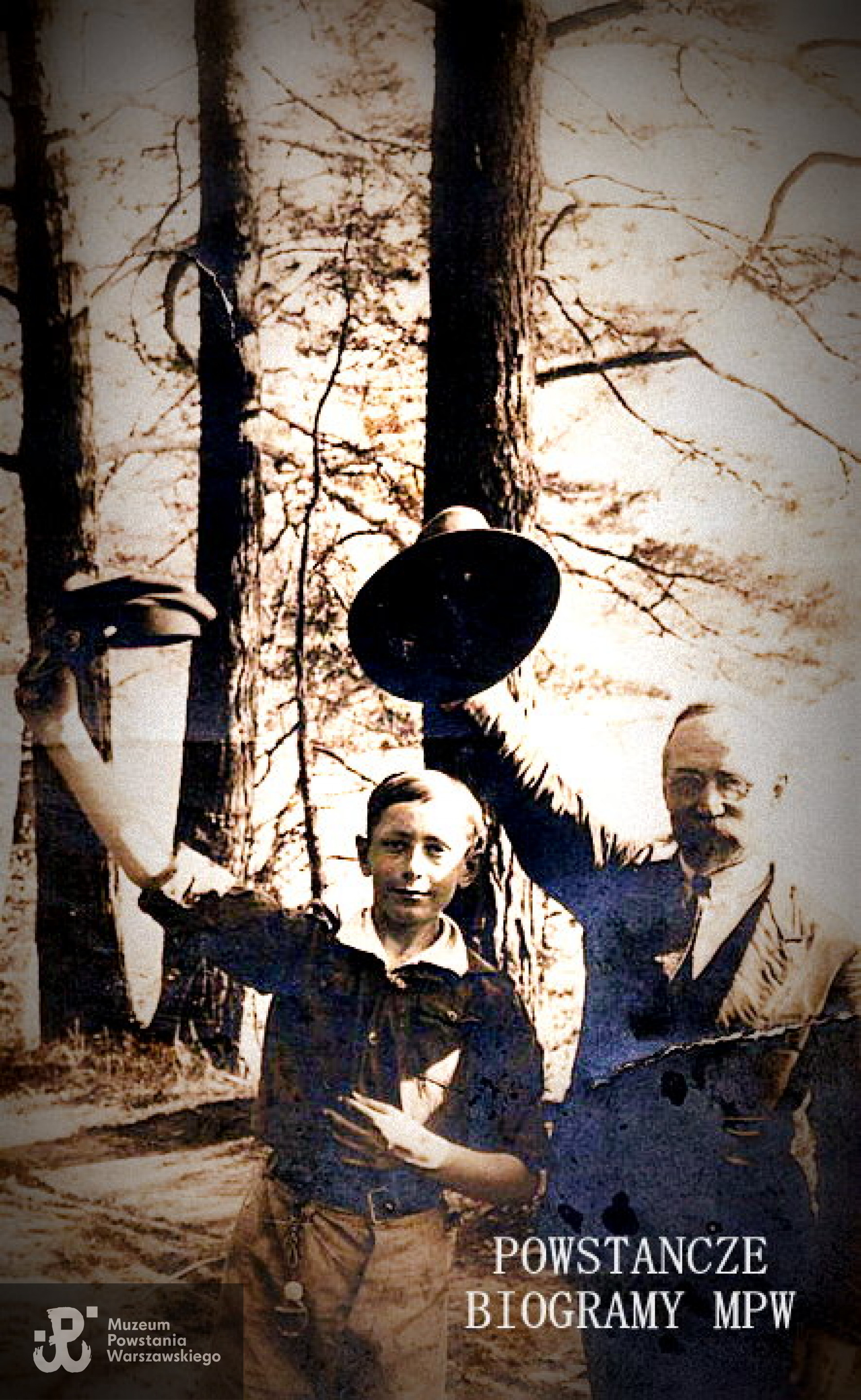 Olgierd z ojcem Mieczysławem Skirgiełło nad Niemnem. Fot. archiwum rodzinne