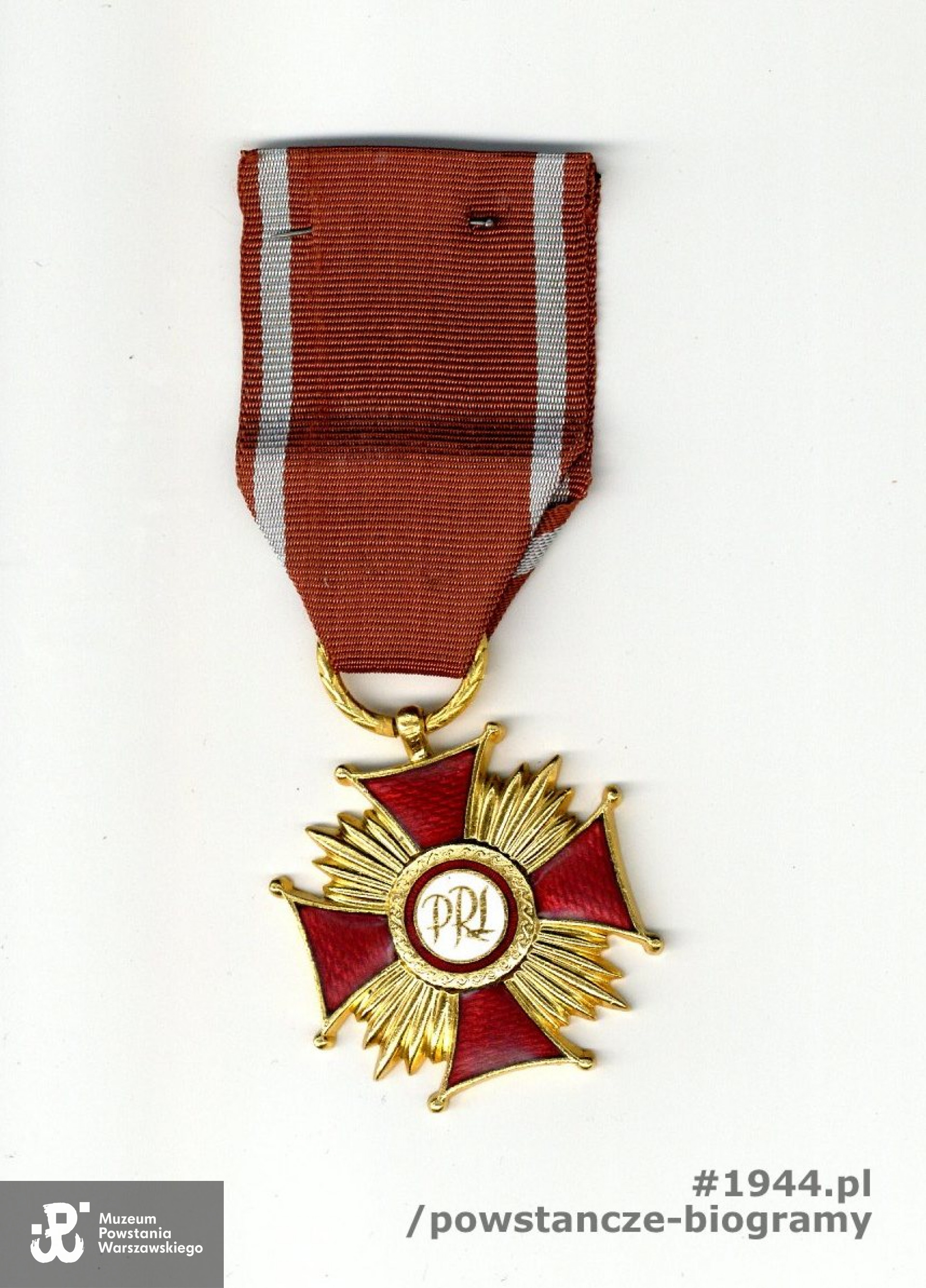 Złoty Krzyż Zasługi.  Z archiwum rodzinnego p. Krystyny Prószyńskiej