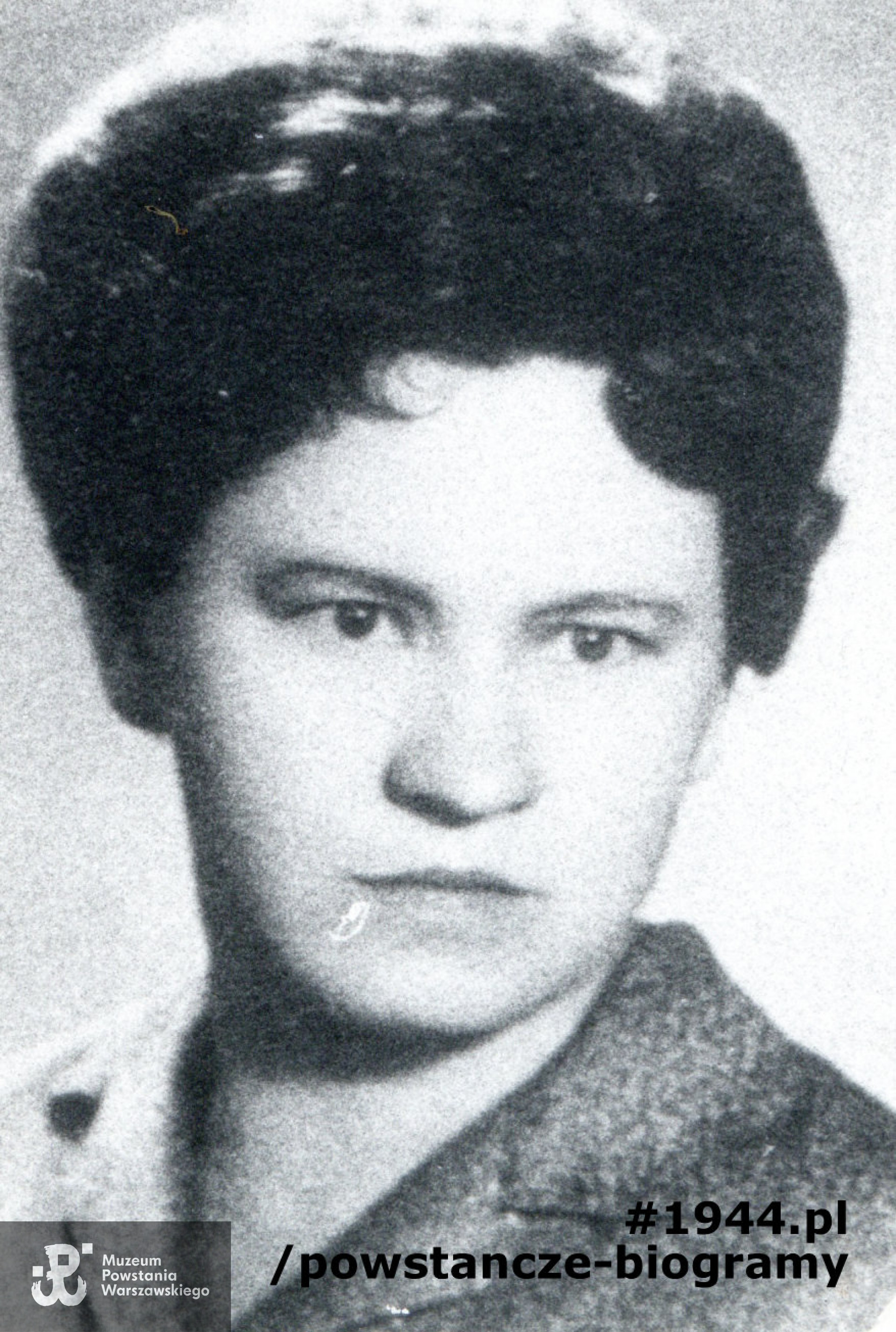 Zofia (właściwie Helena) Żochowska - Szymańczuk. Fotografia powojenna. Ze zbiorów Muzeum Powstania Warszawskiego