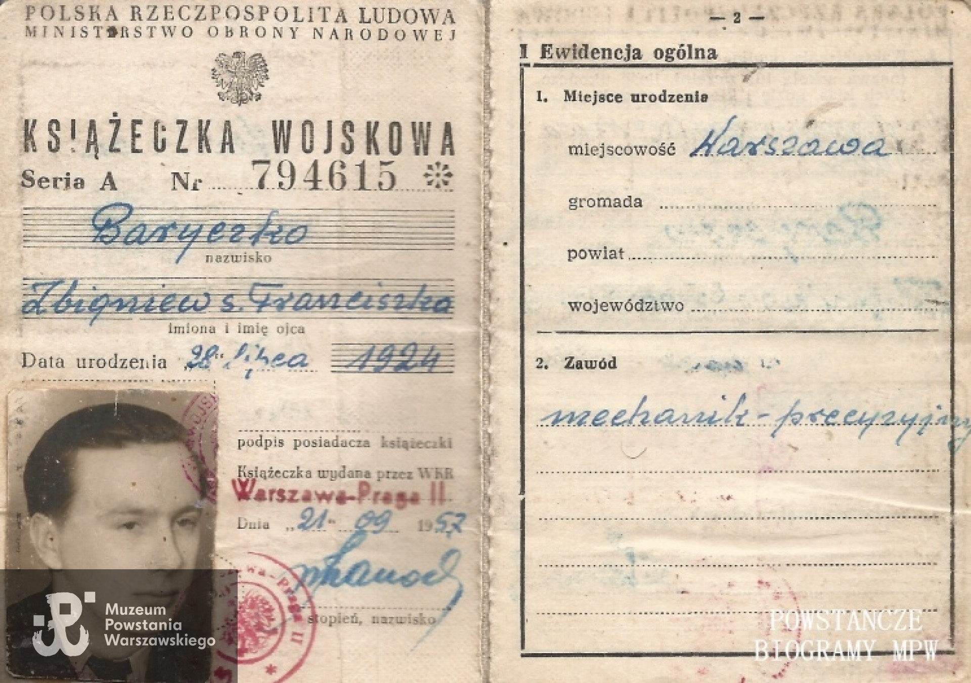 Fot. archiwum rodzinne, udostępnił Piotr Blak <i> Spadkobiercy żołnierzy Kompanii "Koszta"</i>