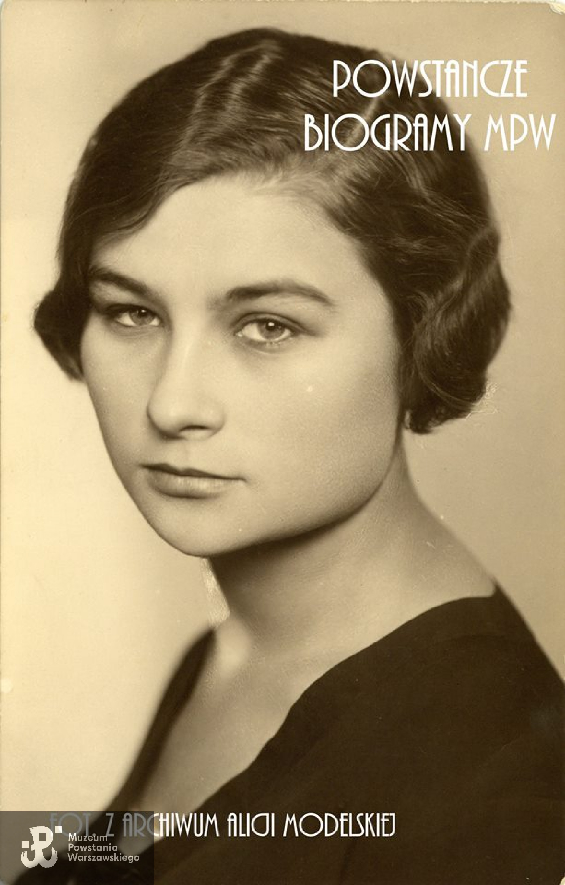 Jadwiga Maria Modelska (1907-1981). Fotografia z archiwum rodzinnego synowej, p. Alicji Modelskiej