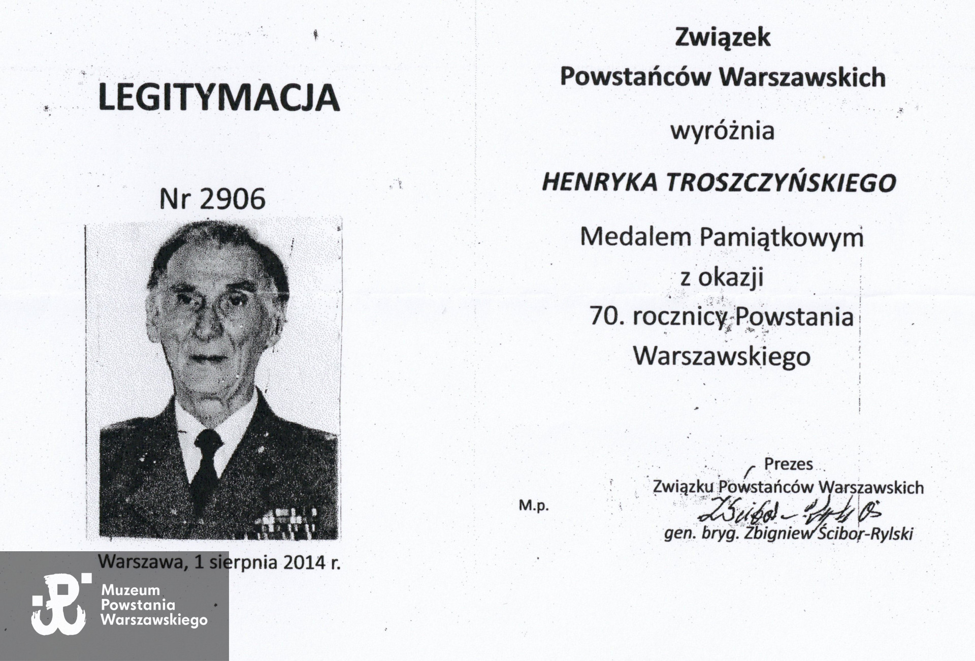 Ze zbiorów p. Henryka Troszczyńskiego ps.  „Murarz”