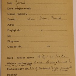 Polski Czerwony Krzyż - kartoteka