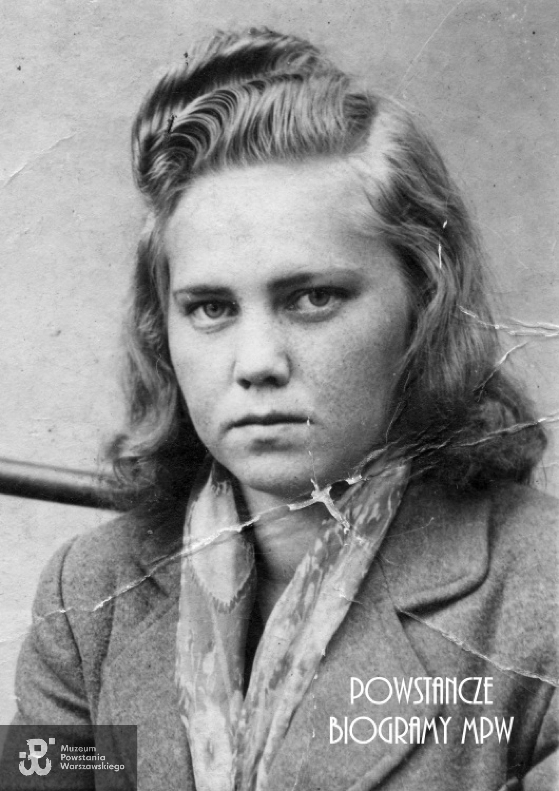 Wanda Rosolak ps. "Nimfa" (1924-1986) Fot - materiały do Słownika Biograficznego Uczestników PW