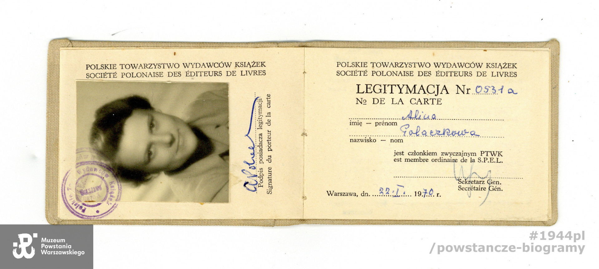 Ze zbiorów rodzinnych,  udostępnił p. Jana Polaczek, syn Aliny Polaczkowej z d. Rutkowskiej ps. Alina