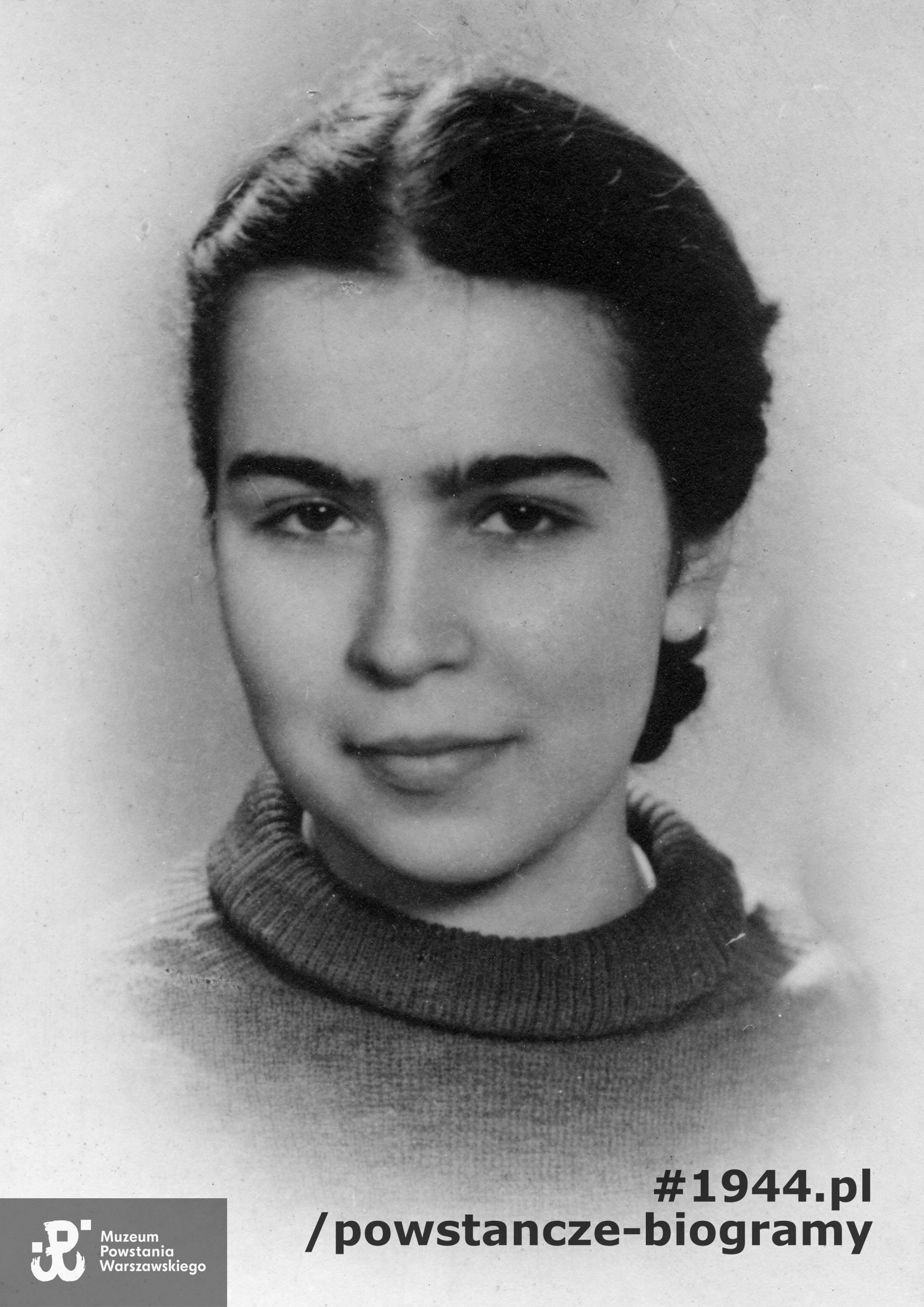 Maria Sawicz "Sawa" (1923-1944) Fot. ze zbiorów Muzeum Powstania Warszawskiego - materiały do Słownika Biograficznego Uczestników PW, zbiór WIEPW