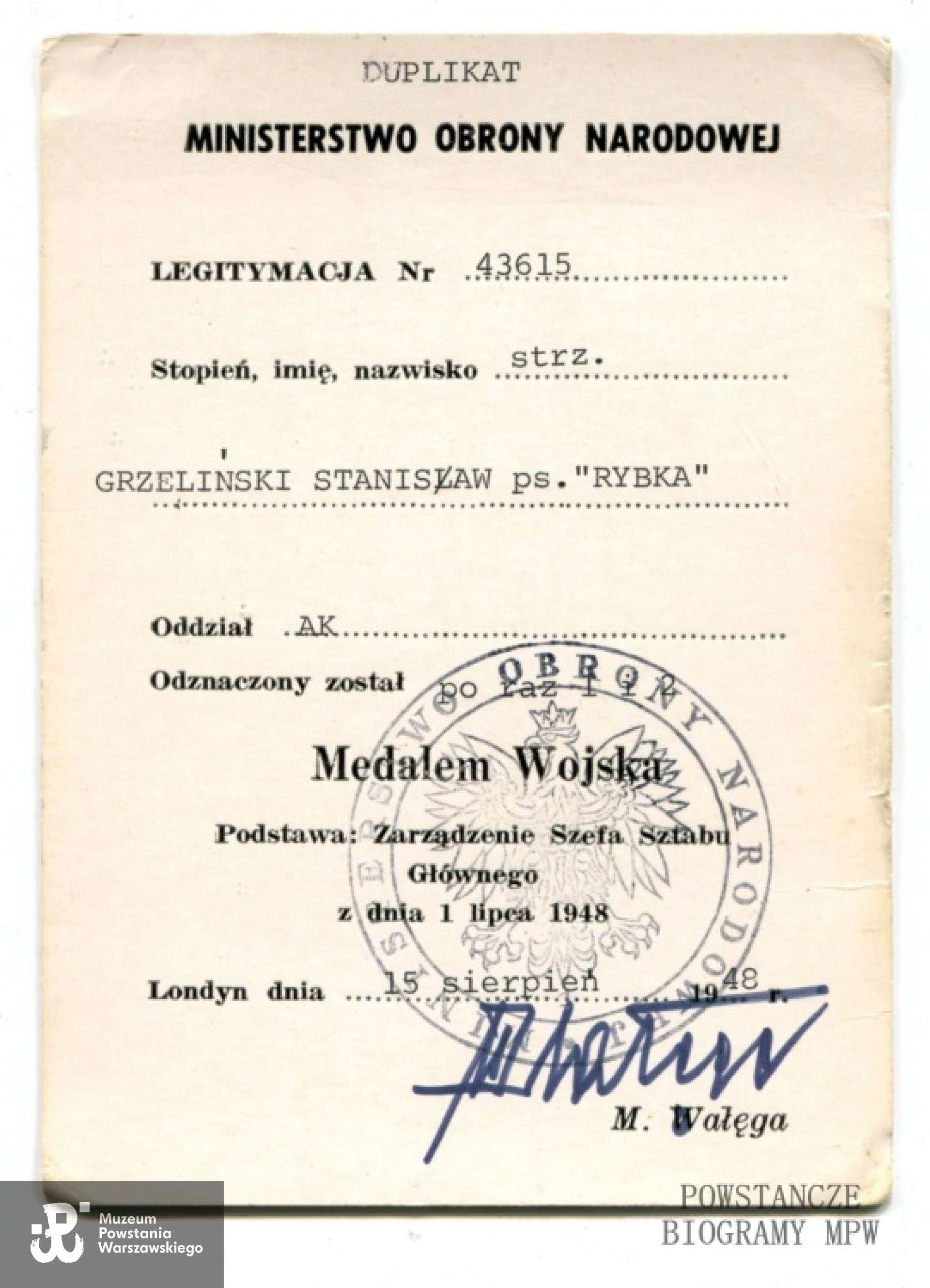 Z archiwum Stanisława Grzelińskiego