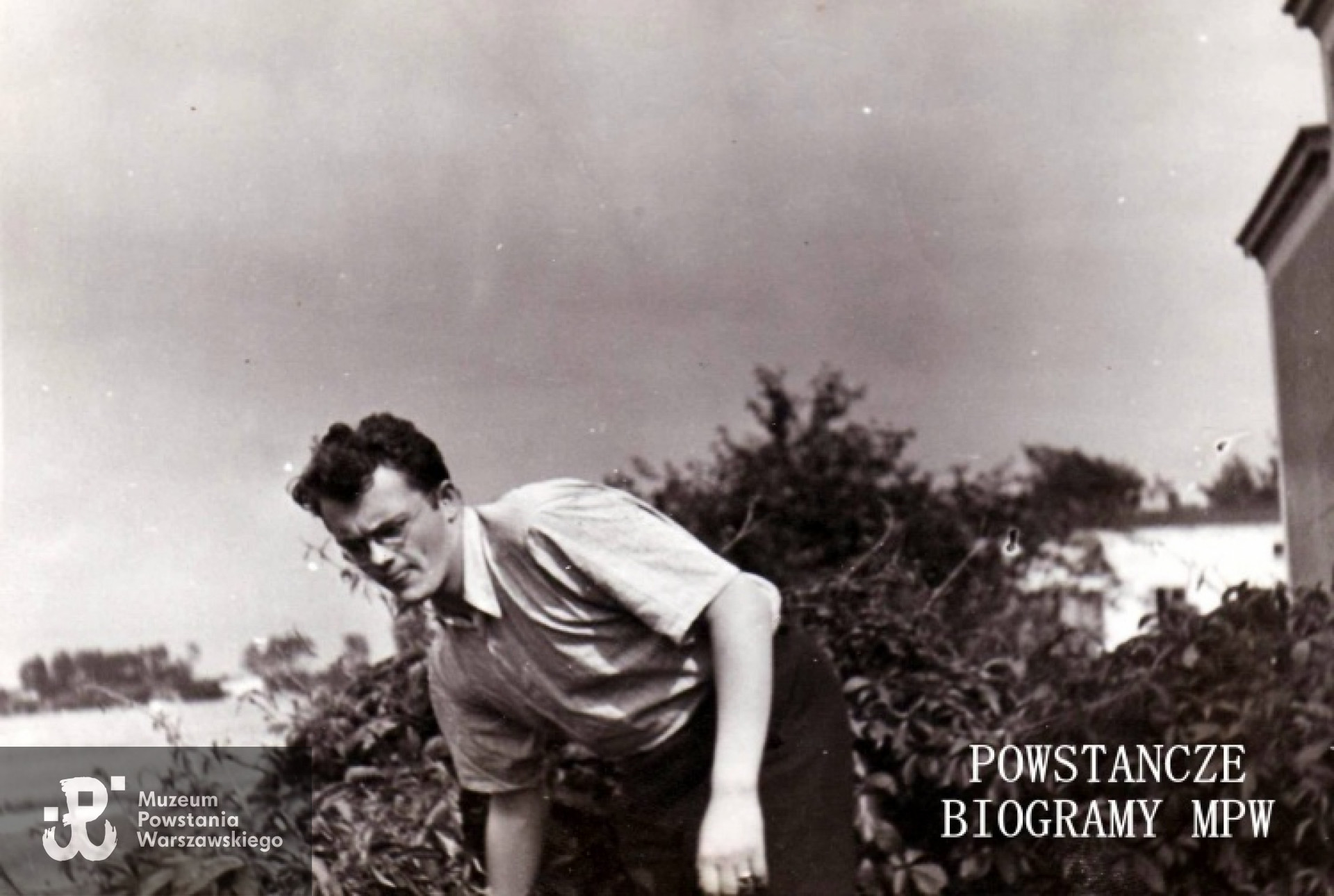 Witold przed Powstaniem Warszawskim. Fot. z archiwum rodzinnego, udostępniła p. Ewa Płońska - Hyjek