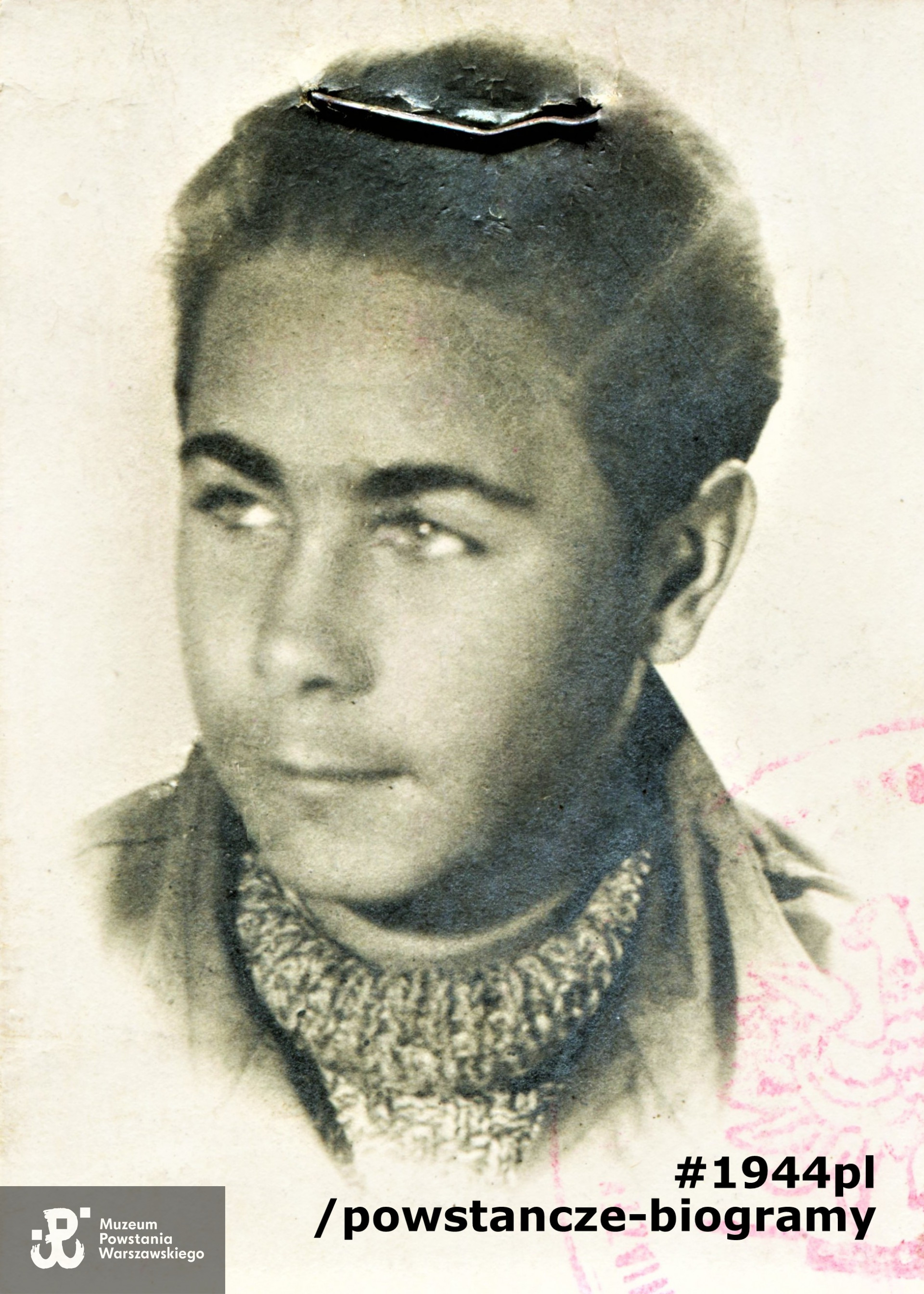 Marek Łypaczewski  "Jacek" (1930-1989). Na zdjęciu w roku 1947. Ze zbiorów prywatnych przez p. Marka Sznage, wnuka Zbigniewa Sznage ps. Rozmaryn