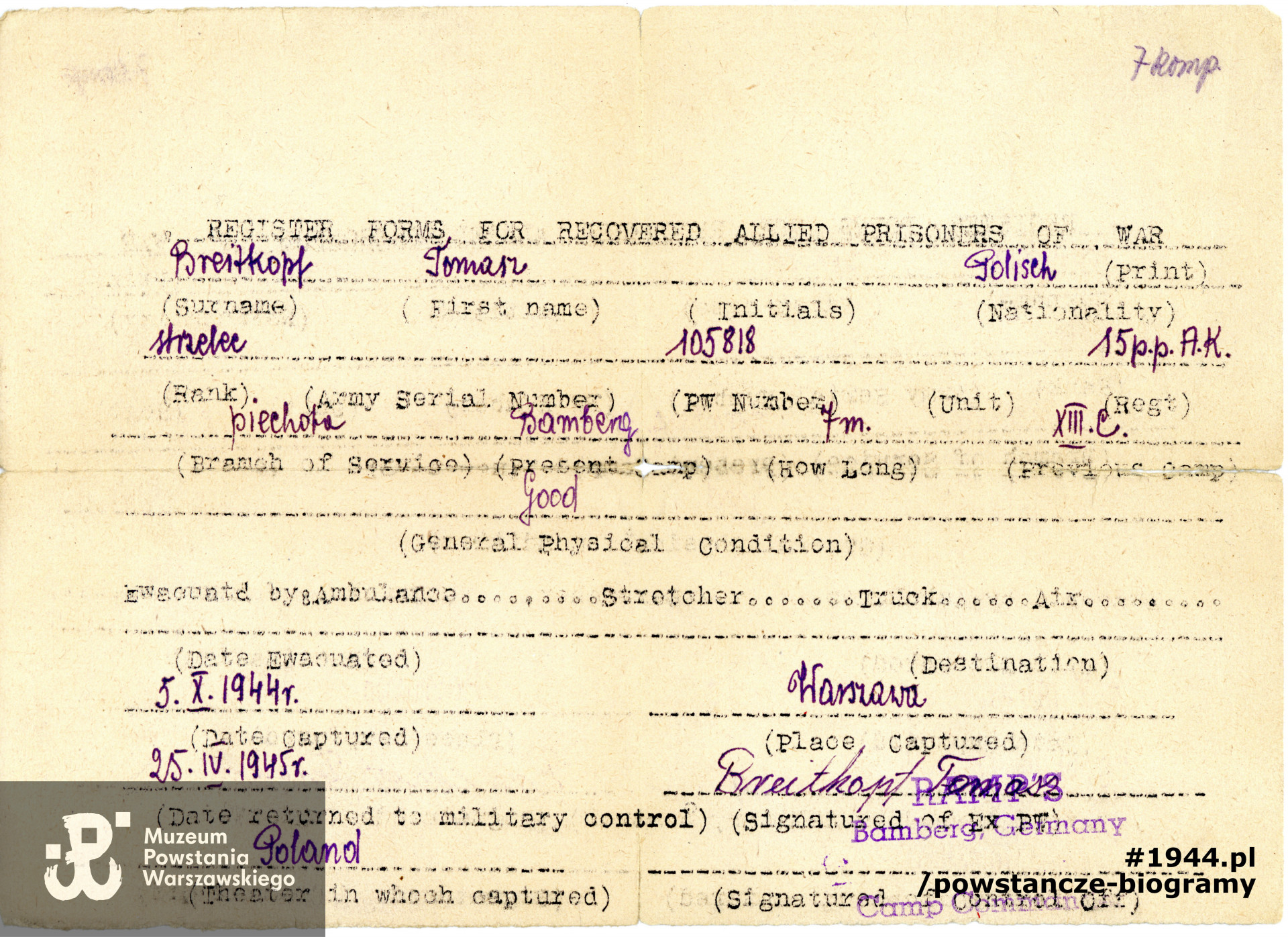  Ze zbiorów Muzeum Powstania Warszawskiego, sygn. P/8068