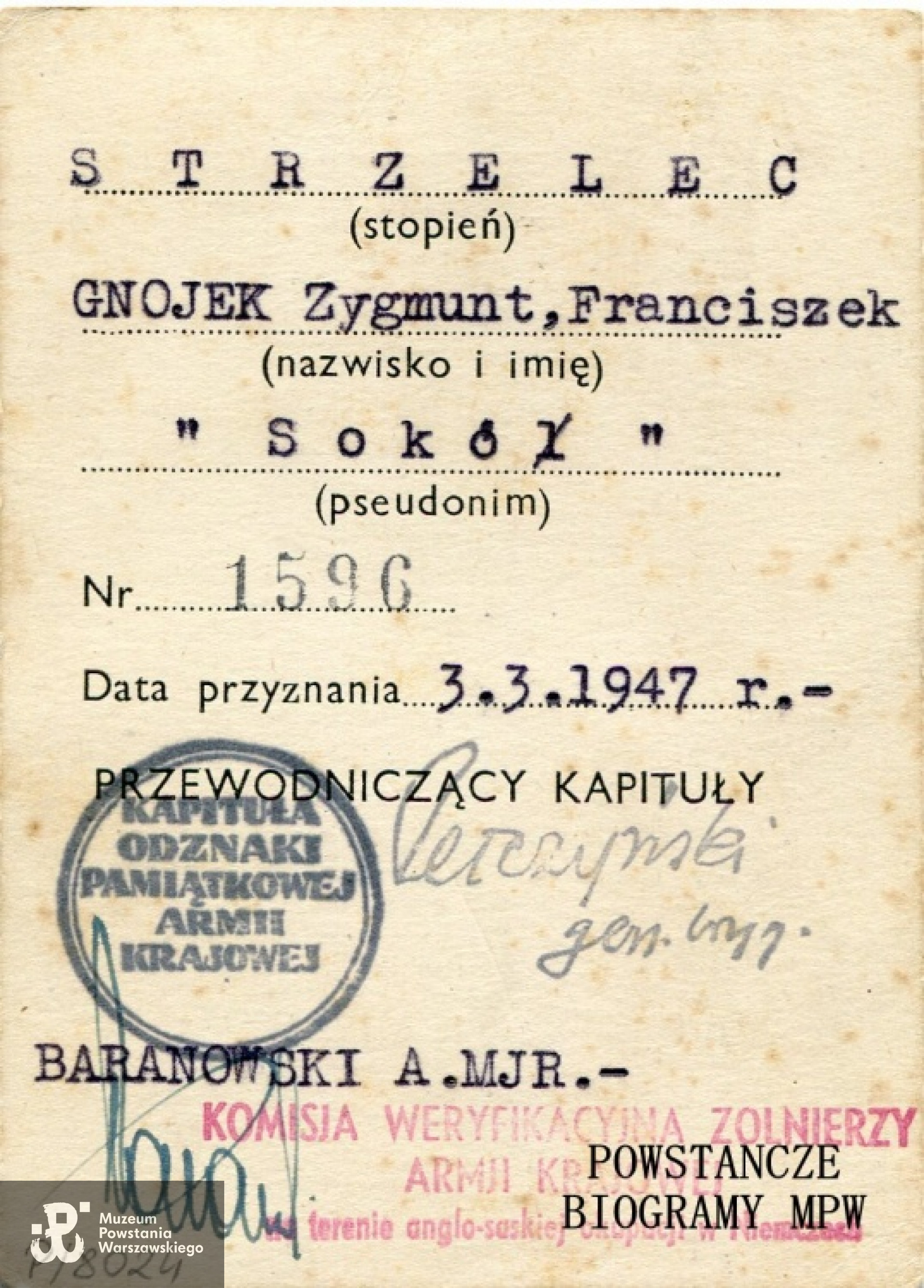 Ze zbiorów Muzeum Powstania Warszawskiego, sygn. P/8024