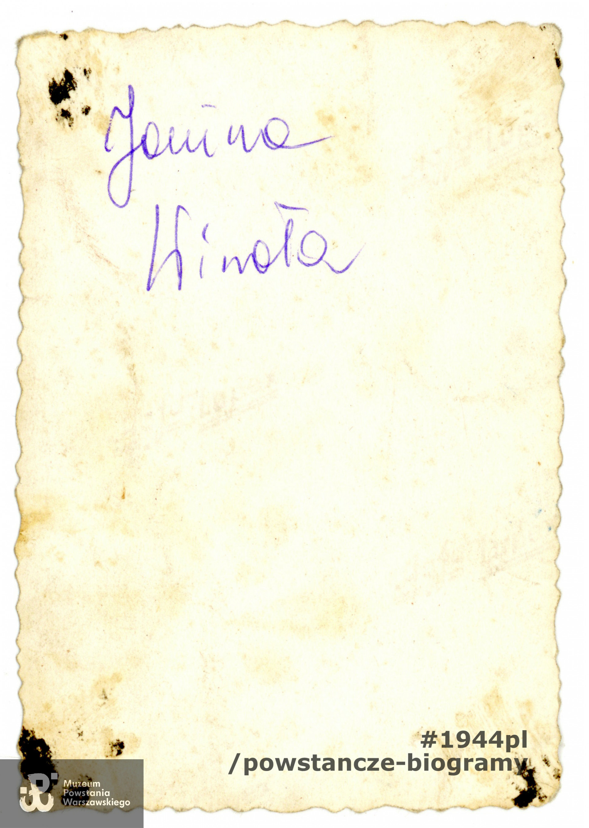 Fot. ze zbiorów rodzinnych p. Zbigniewa Wiwały, bratanka Janiny