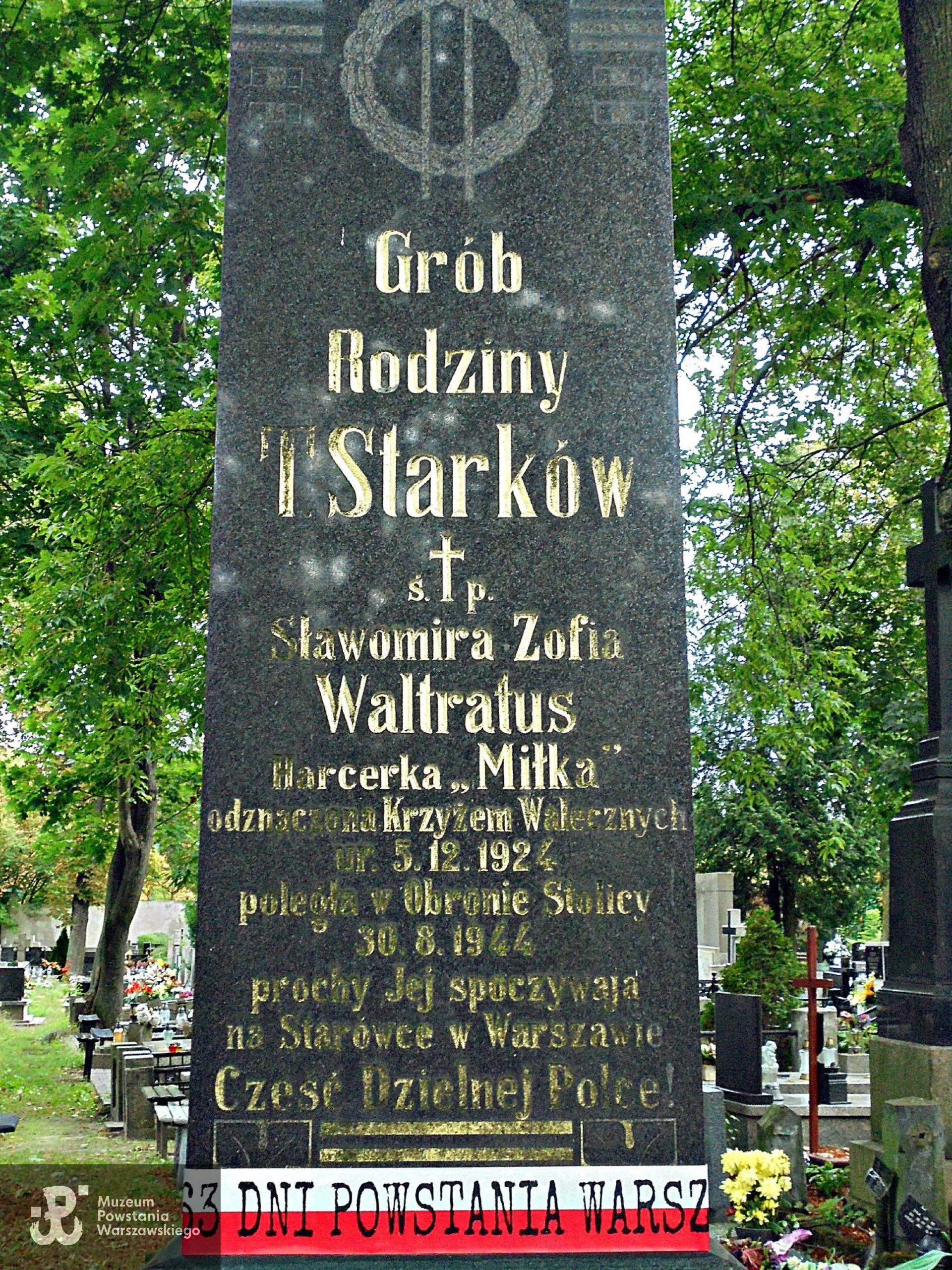 Mogiła symboliczna znajduje się na Starym Cmentarzu w Łodzi przy ul. Ogrodowej. Fot. udostępniła p. Irena Francuz-Malczewska