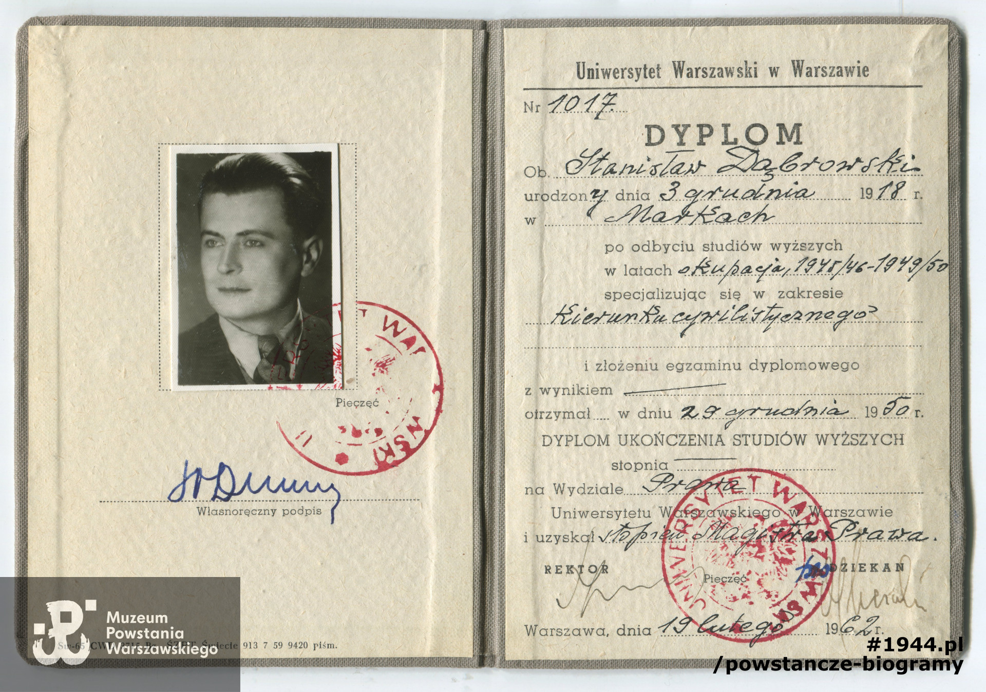 Fot. z archiwum rodzinnego Krzysztofa Dąbrowskiego