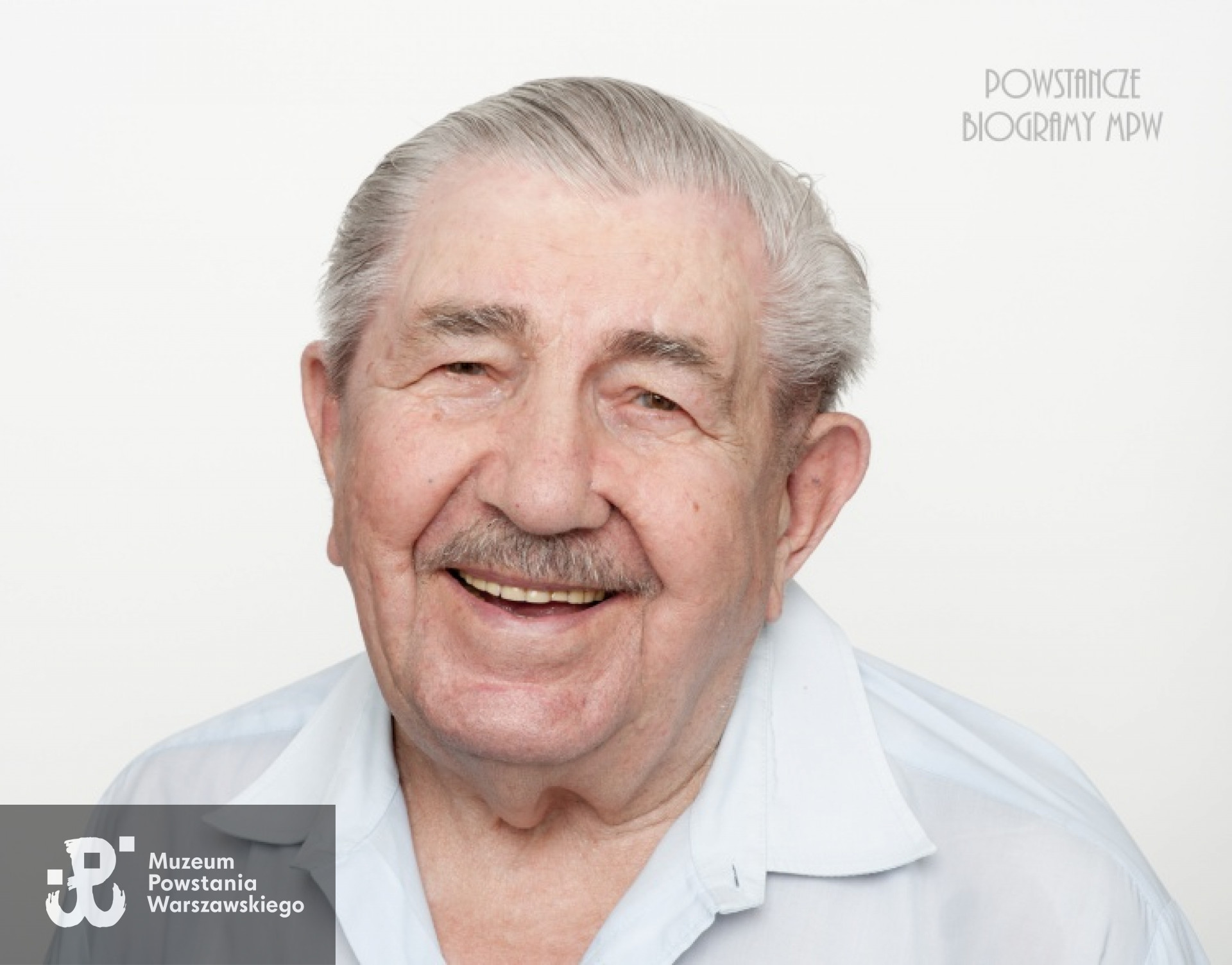 Ryszard Gręda. Zdjęcie z serii portretów Powstańców Warszawskich w ramach projektu "1944/70/2014" realizowanego przez grupę WWPHOTO dla uczczenia 70 rocznicy wybuchu Powstania Warszawskiego. Muzeum Powstania Warszawskiego, 22.07-04.08 2013.