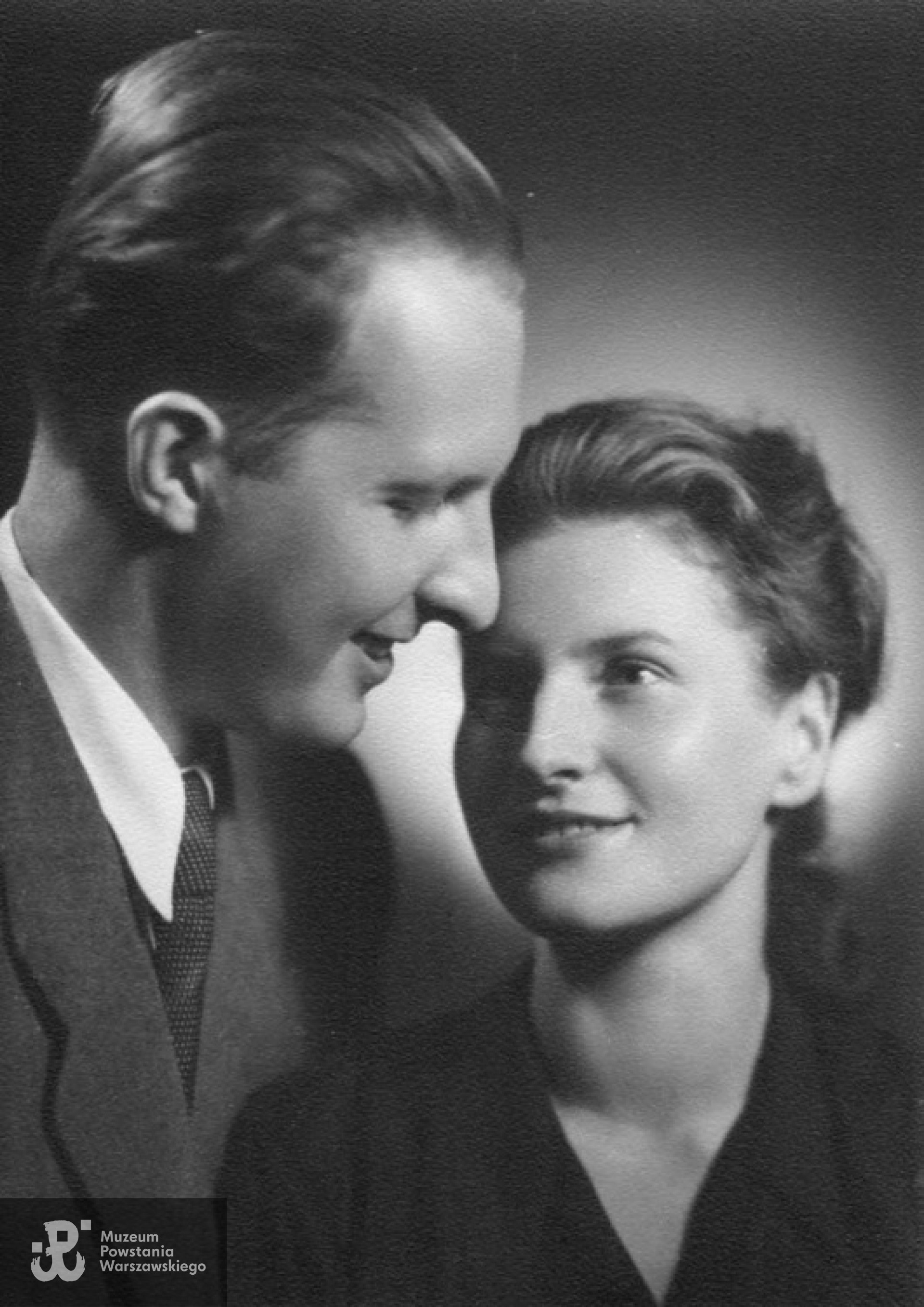 Andrzej Seyfried z żoną - 1948