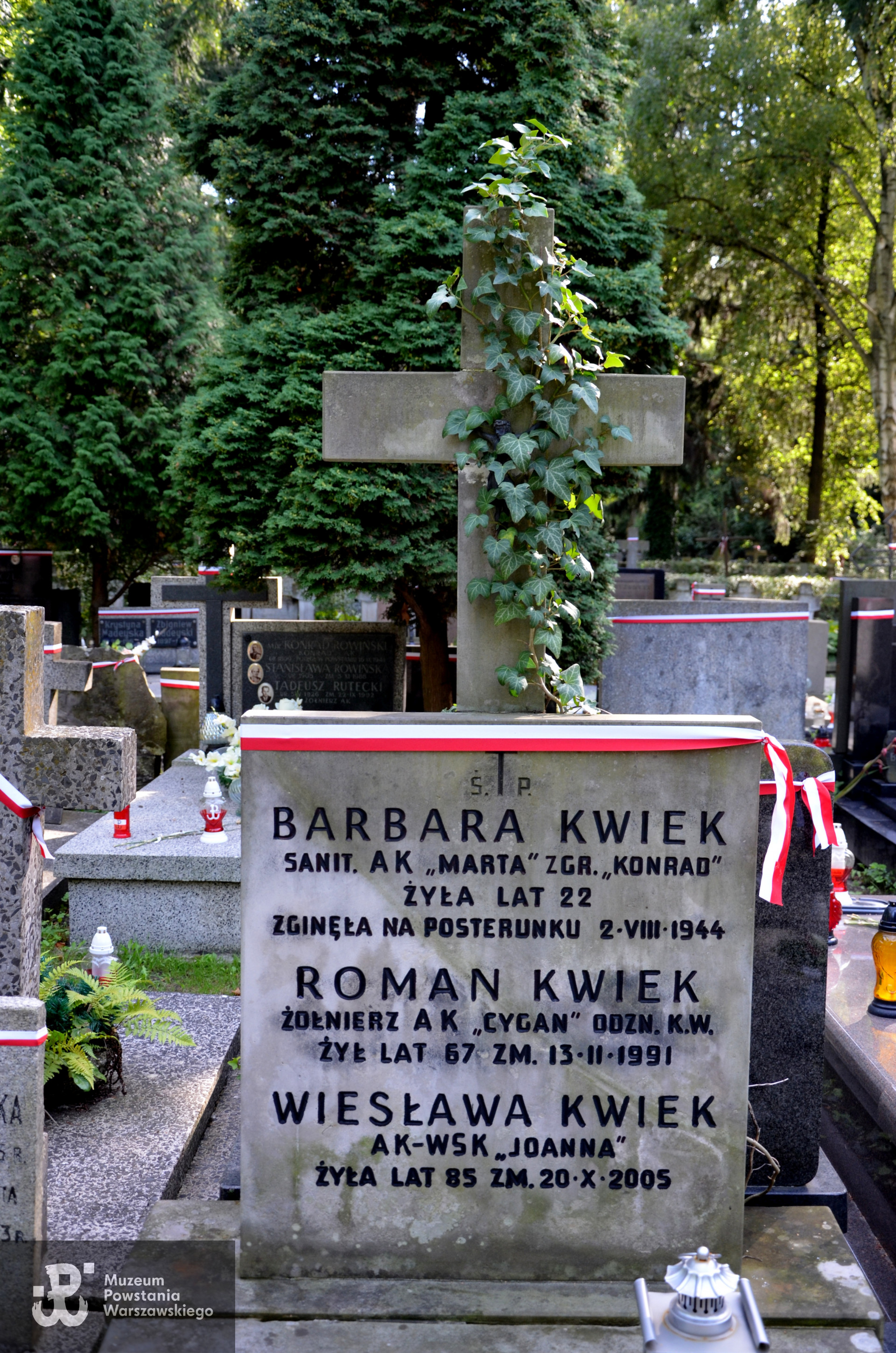 Warszawa, Cmentarz Wojskowy na Powązkach, kwatera A-23, rząd 7, grób 19. Zdjęcie mogiły autorstwa p. Anny Szarejko.