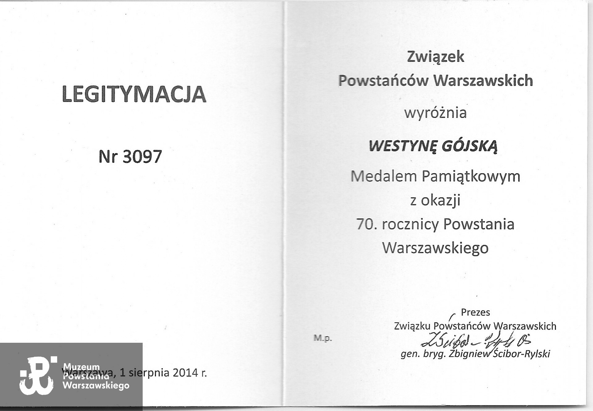 Skan: materiały do Słownika Uczestników PW w zasobie Pokoju Kombatanta  MPW