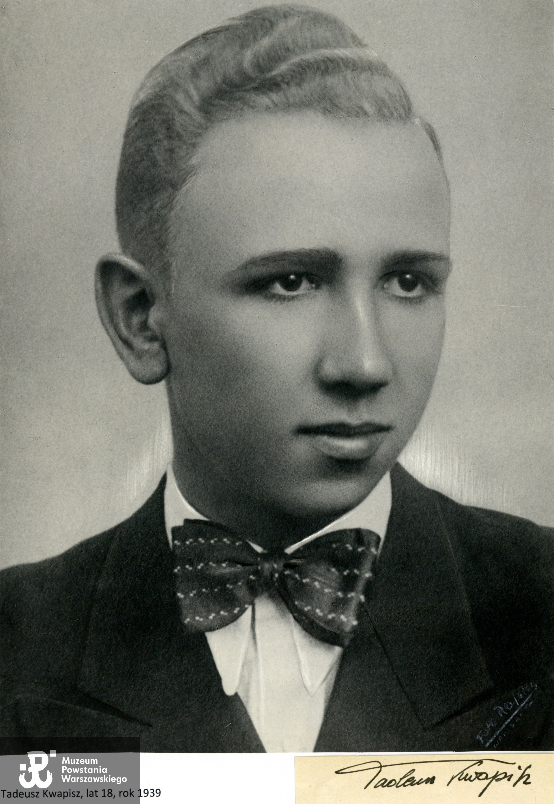 Fotografia portretowa z 1939 roku.  Fot. z archiwum rodzinnego