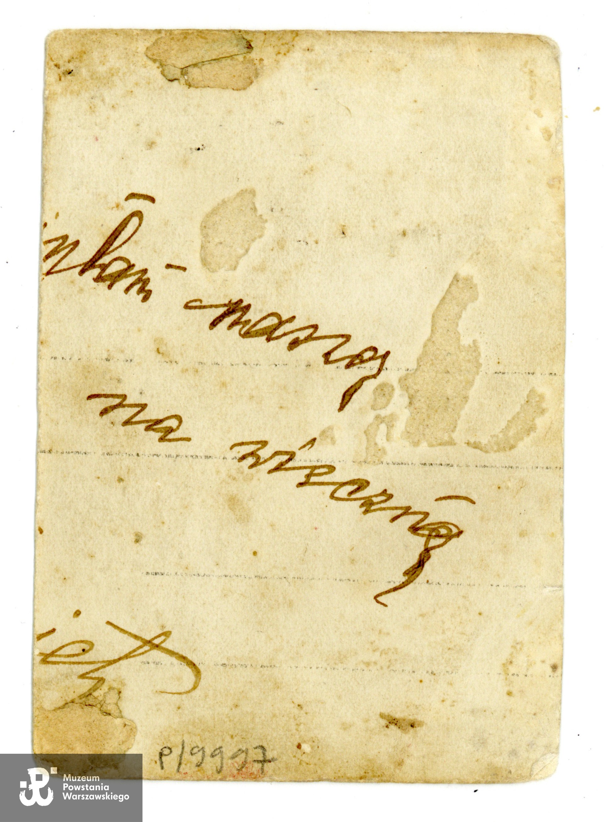  Fot. ze zbiorów Muzeum Powstania Warszawskiego, sygn. P/9997