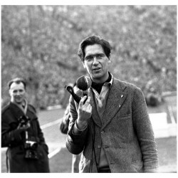 Bohdan Tomaszewski na  stadionie X-Lecia w 1962 podczas Wyścigu Pokoju. Fot. materiały prasowe