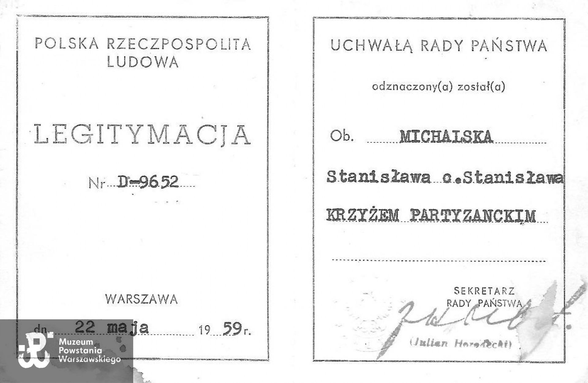 Z archiwum rodzinnego córki, p. Jolanty Gwardeckiej