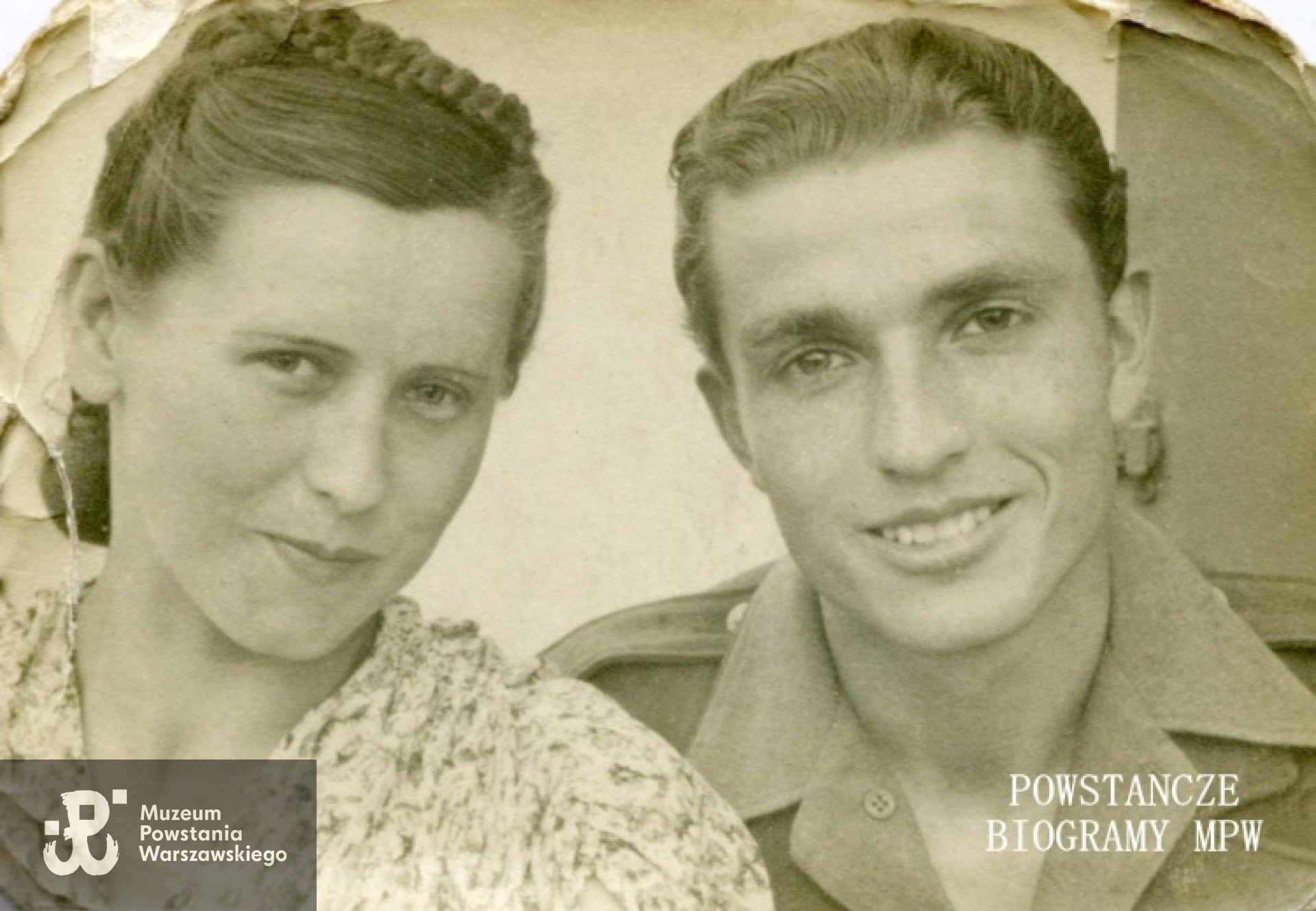 Zdzisław Kobusiewicz z żoną Marią Zalewską- Kobusiewicz. Fot. ze zbiorów Muzeum Powstania Warszawskiego, dar Adama Frieske