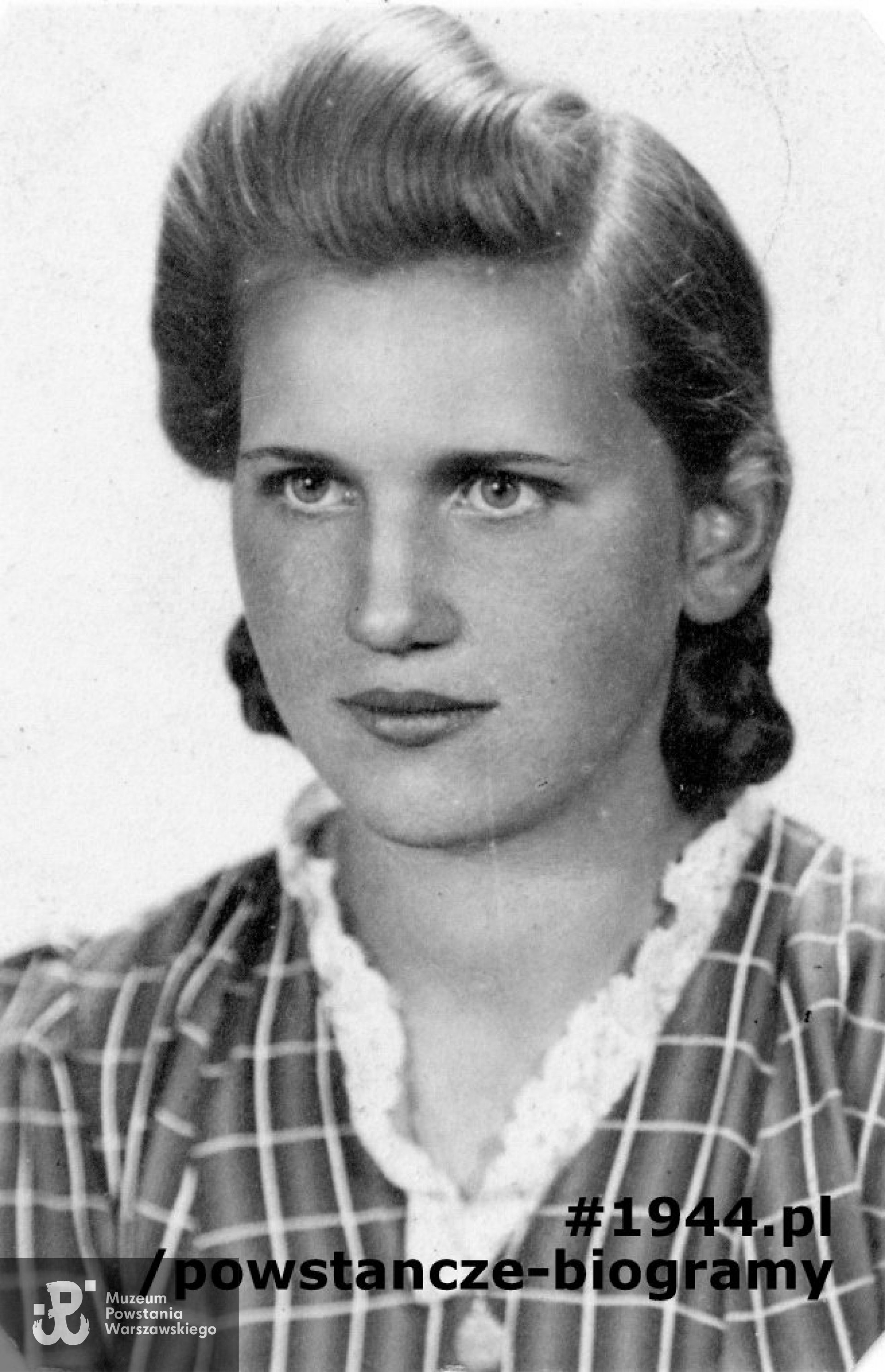 Teresa Celmer - Fatyga ps. Danka (1927-2016).  Fot. ze zbiorów Muzeum Powstania Warszawskiego, P/8357 - batalion ”Gozdawa"