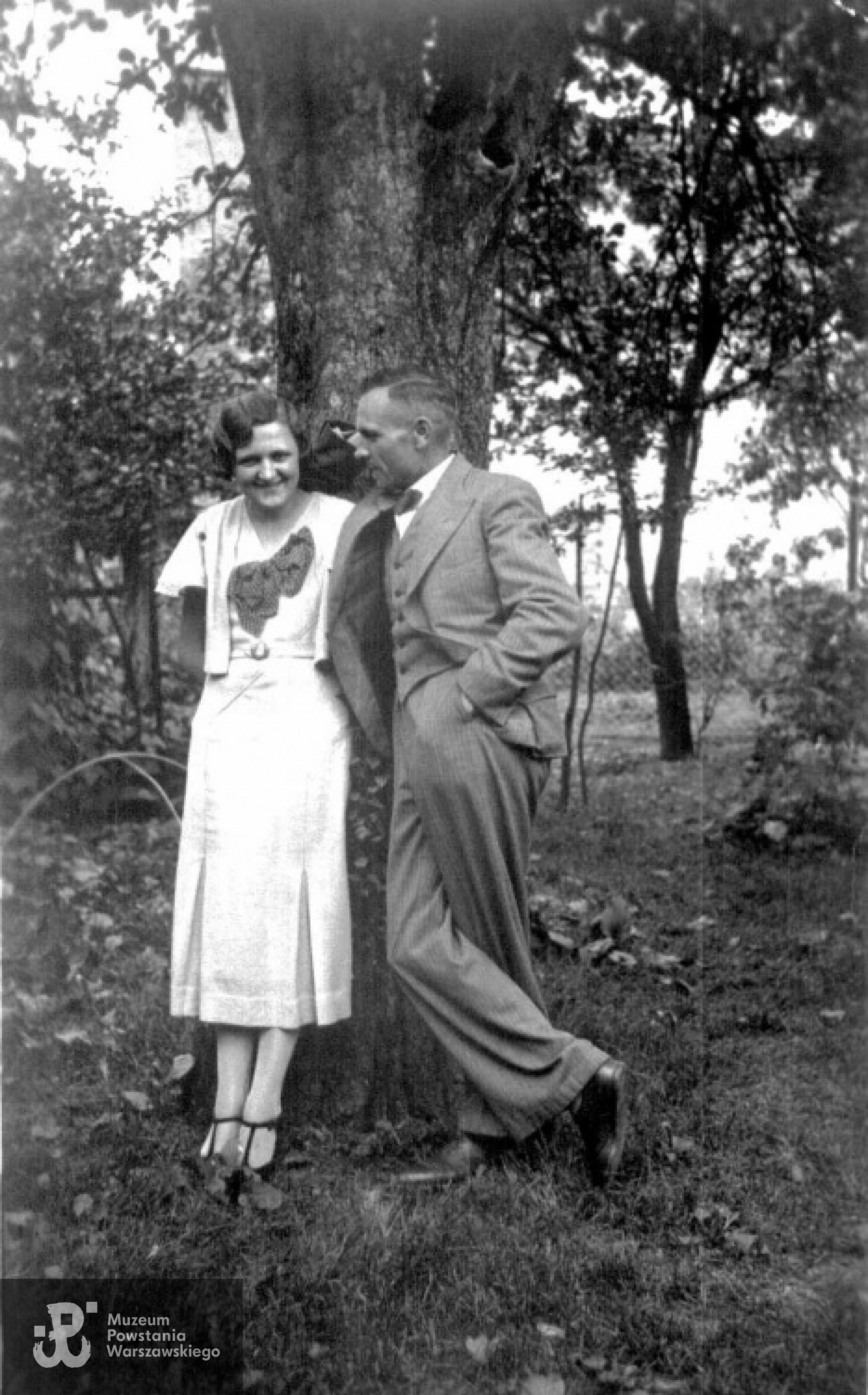 Bolesław Buchholz z żoną - Działdowo, 1933 r.