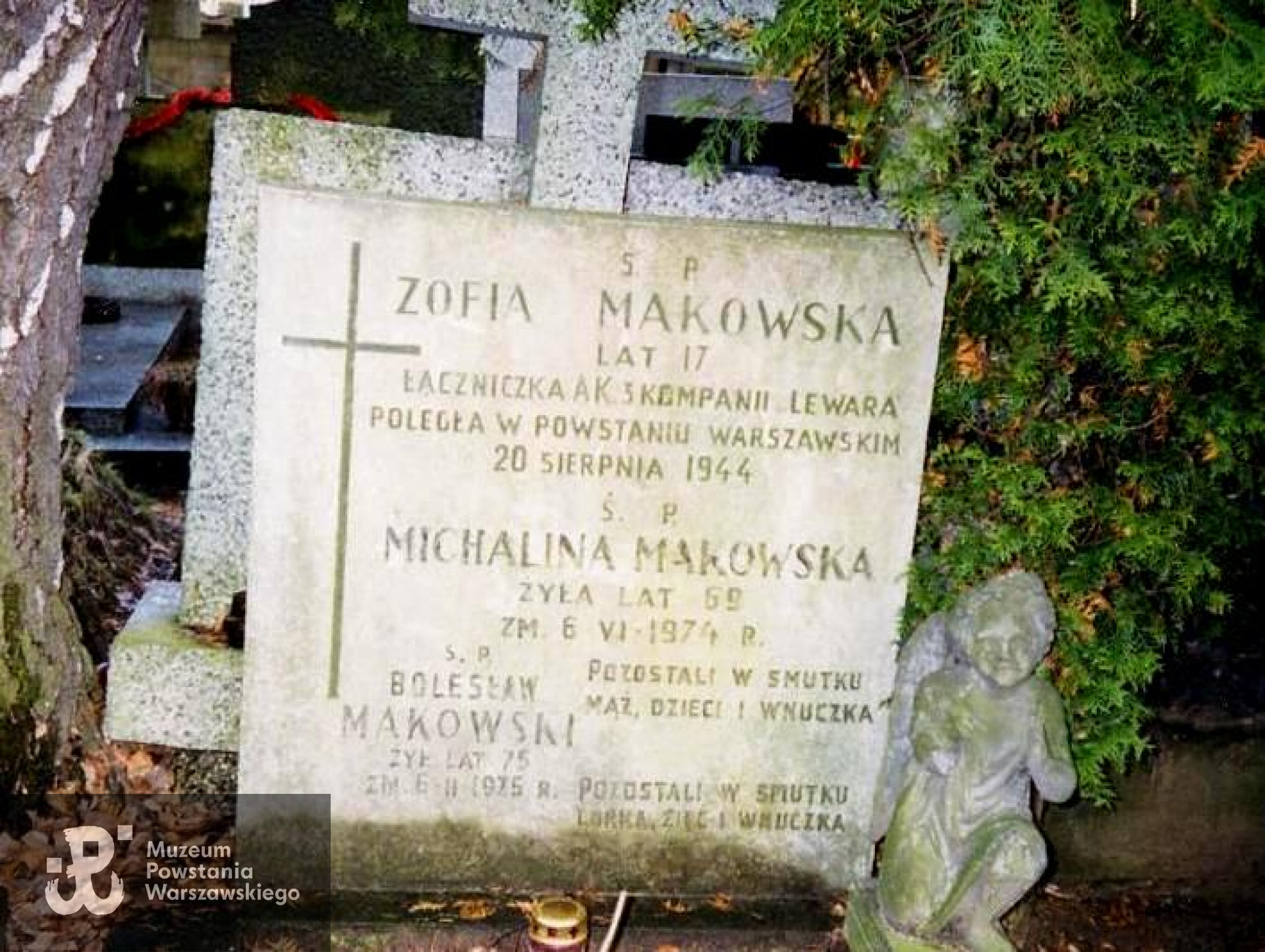 Powązki Wojskowe - 1998 r. Fot. A. Dławichowski - materiały do Słownika Biograficznego Uczestników PW