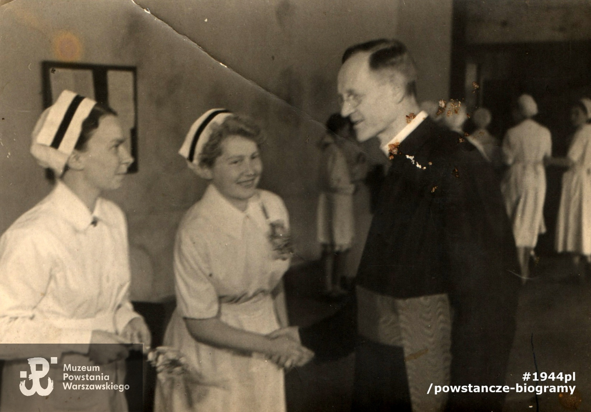 Jako pielęgniarka.   Fot. ze zbiorów rodzinnych, udostępnił p. Michał Turski