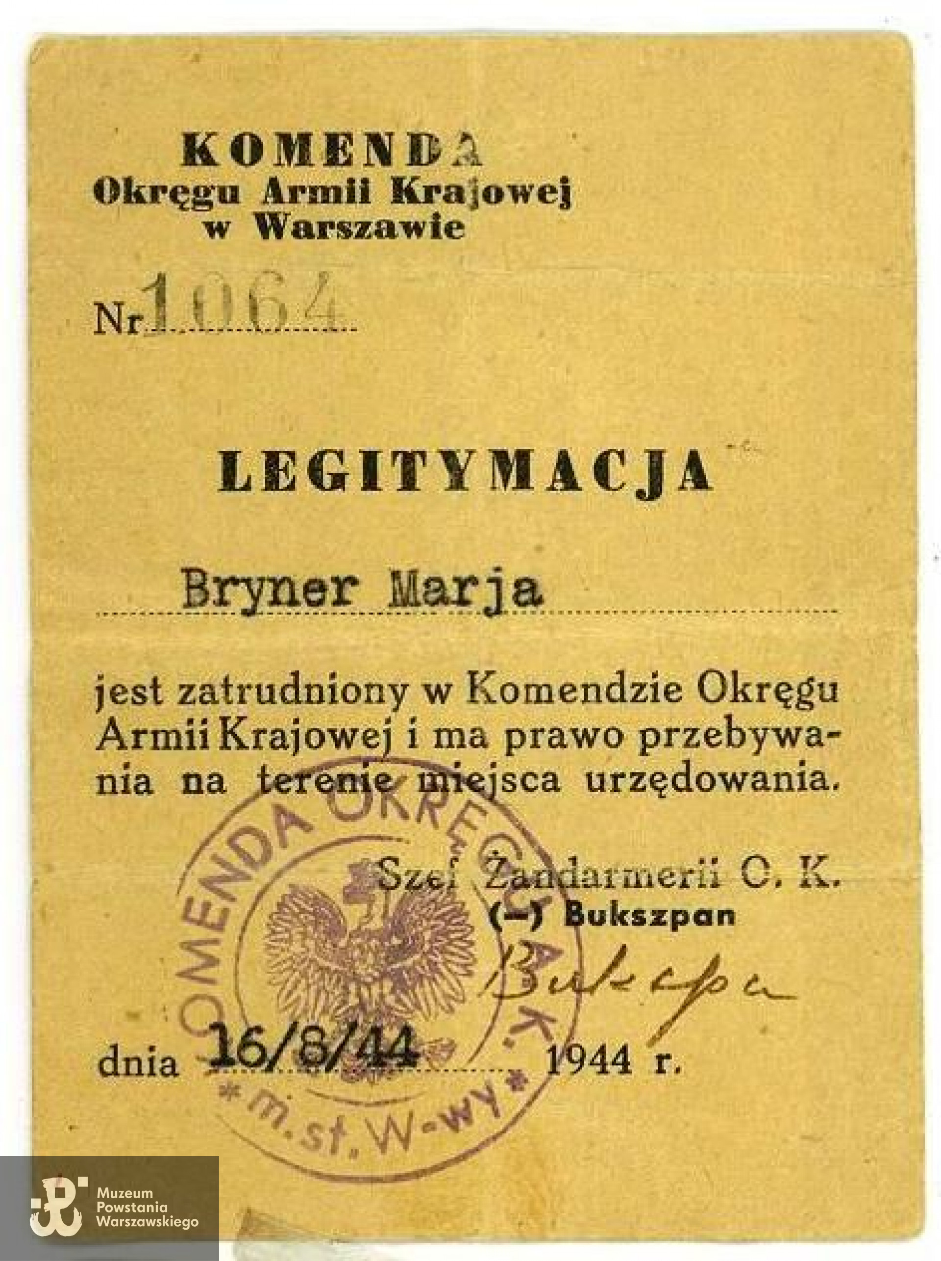 Źródło: MPW-Pokój Kombatanta - katalog "Słownik Uczestników PW".