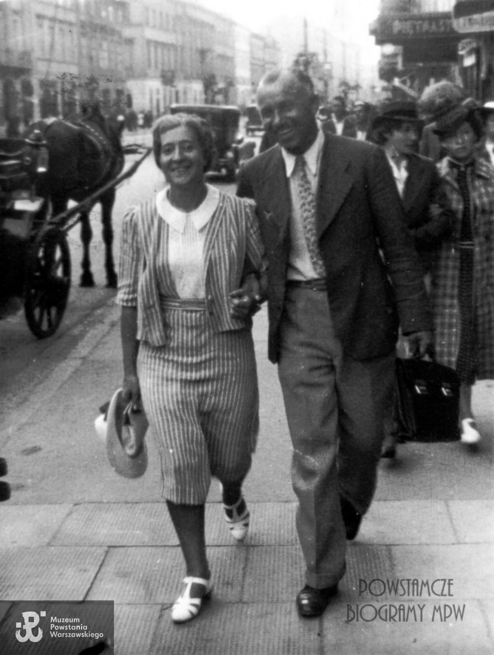 Władysława i Jan Marynowscy - zdjęcie z okresu okupacji. 