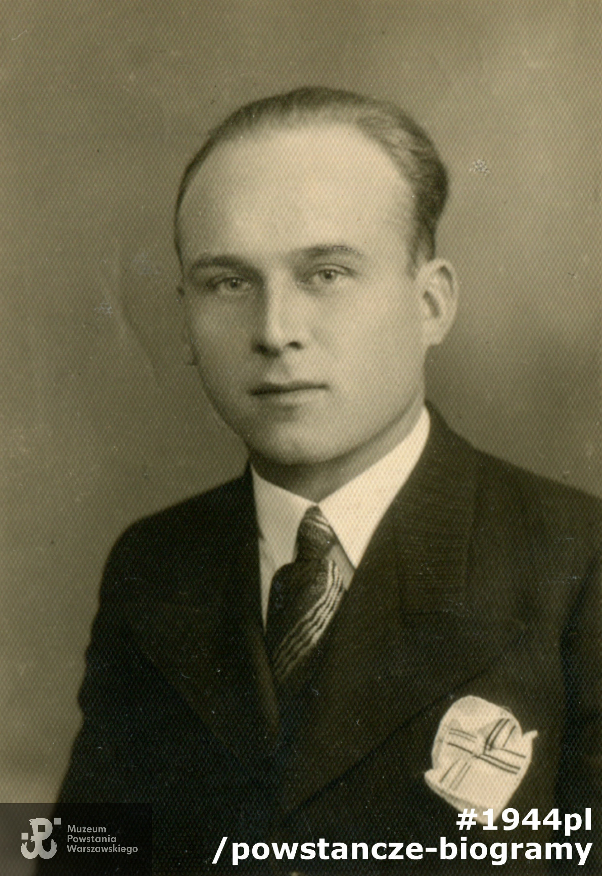 sierż. Mieczysław Sawicki "Saper" (1906-1950). Fotografia ze zbiorów Pani Barbary Sasim-Leciejewskiej