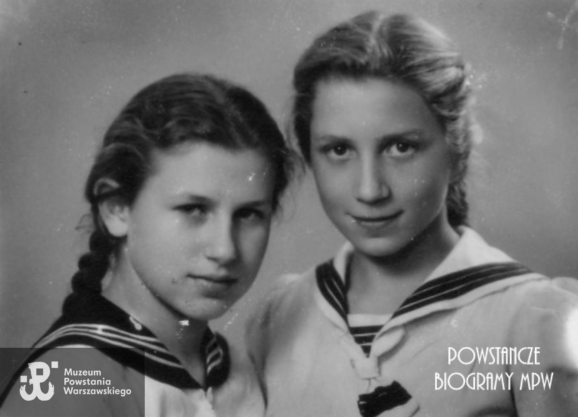 Maj 1944 roku - od lewej Barbara Wagner (Tumanowicz) "Baśka" i Sławomira Jaroszewska "Sławka". Fot. archiwum prywatne/AR MPW