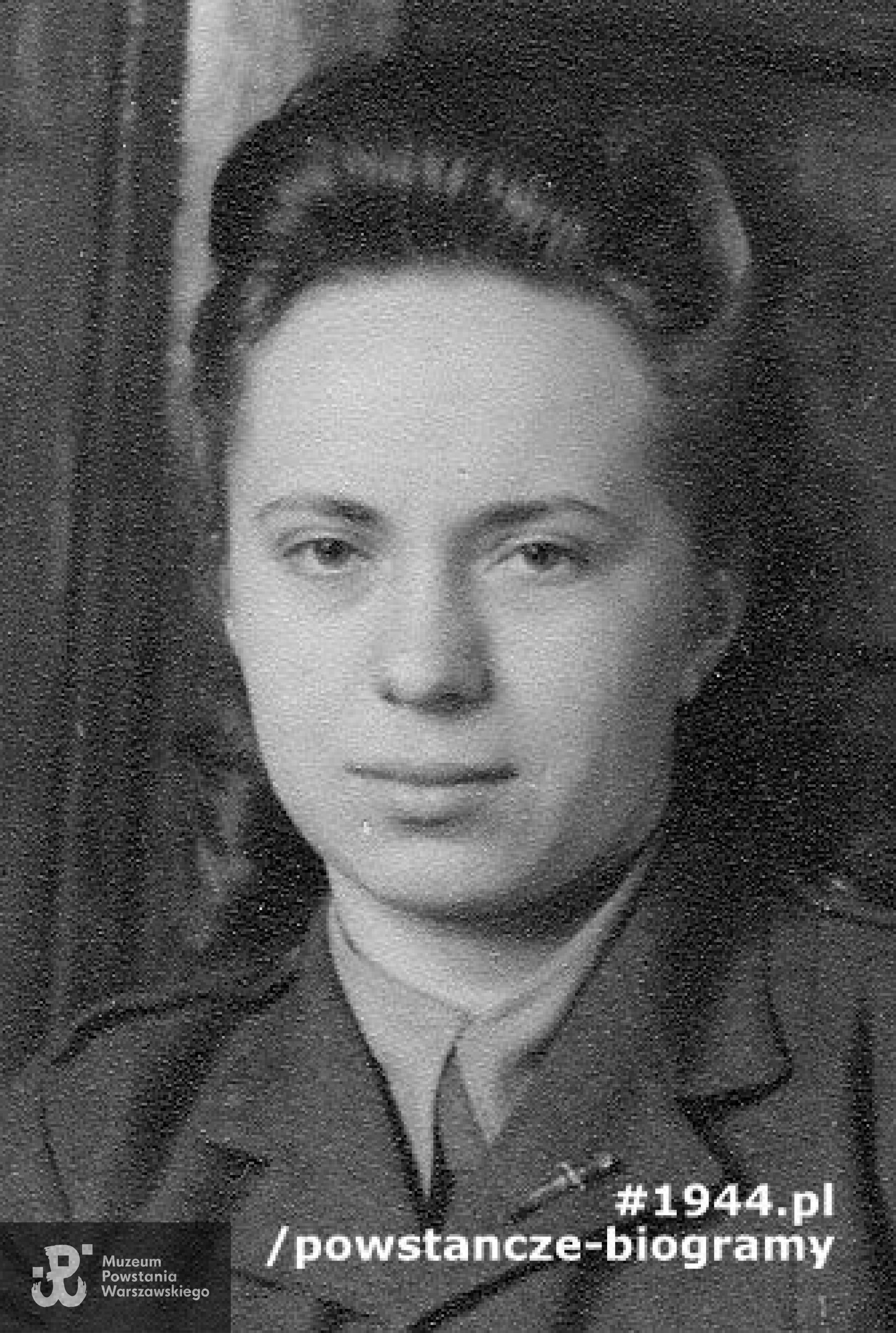 Barbara Tomczak po wyzwoleniu - w mundurze PWSK