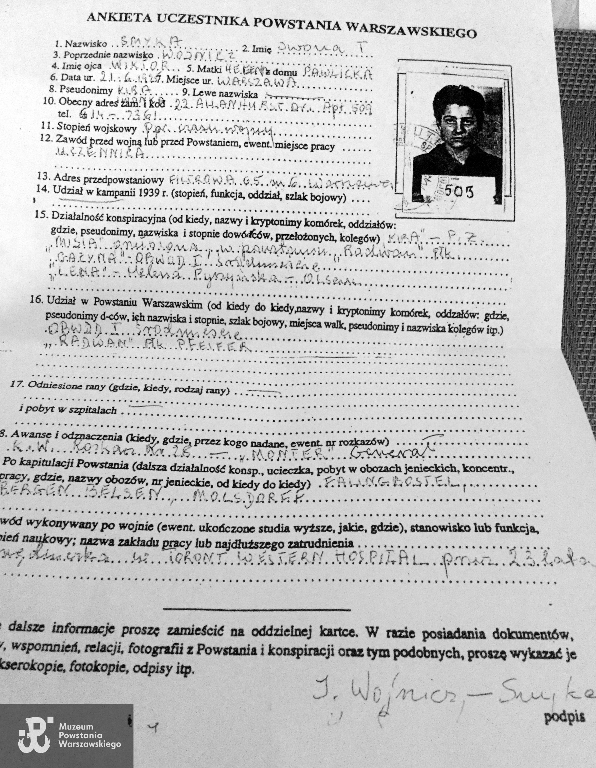  Ze zbiorów  p. Iwony Wojnicz-Smyki.