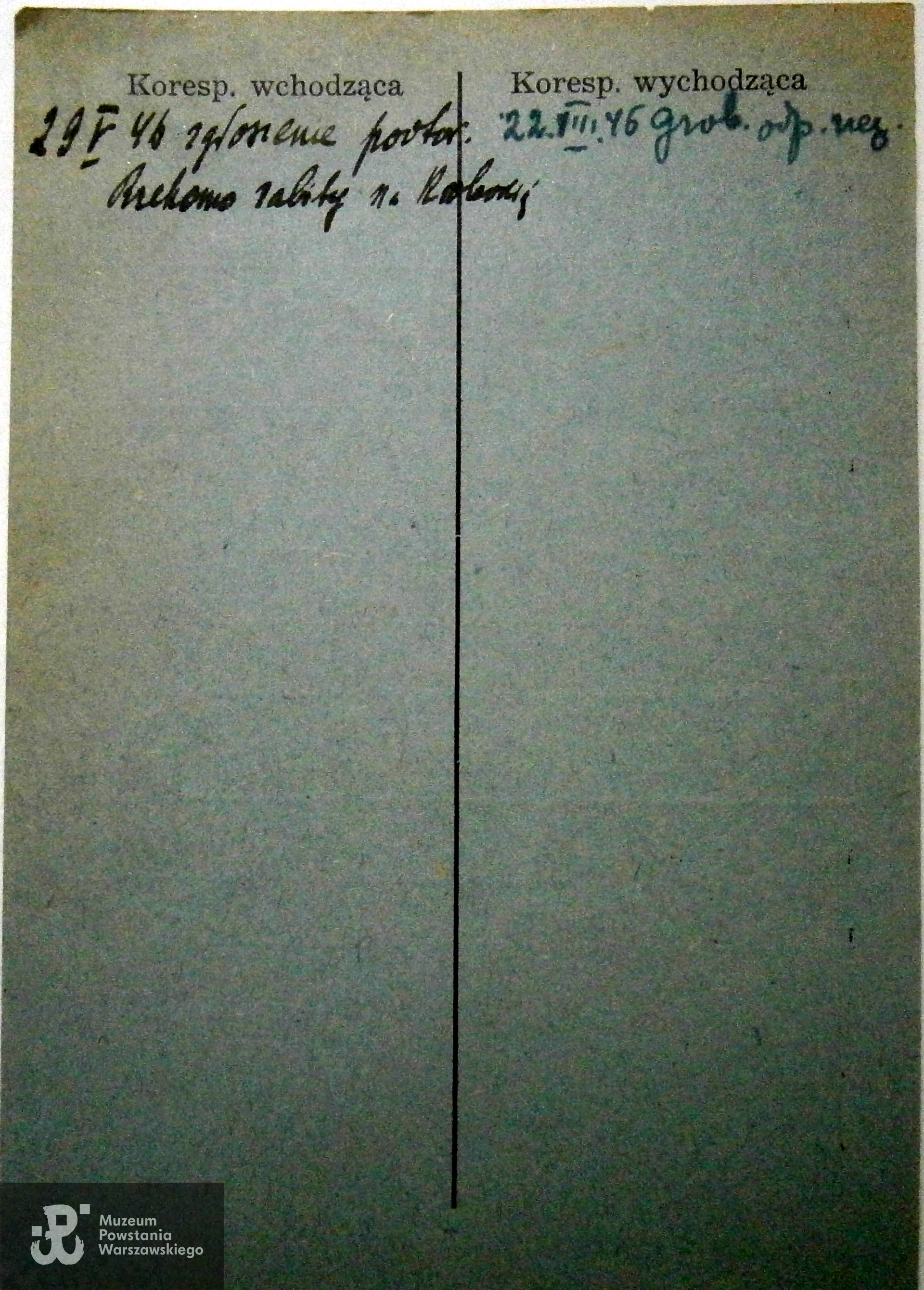 Polski Czerwony Krzyż - kartoteka poszukiwań