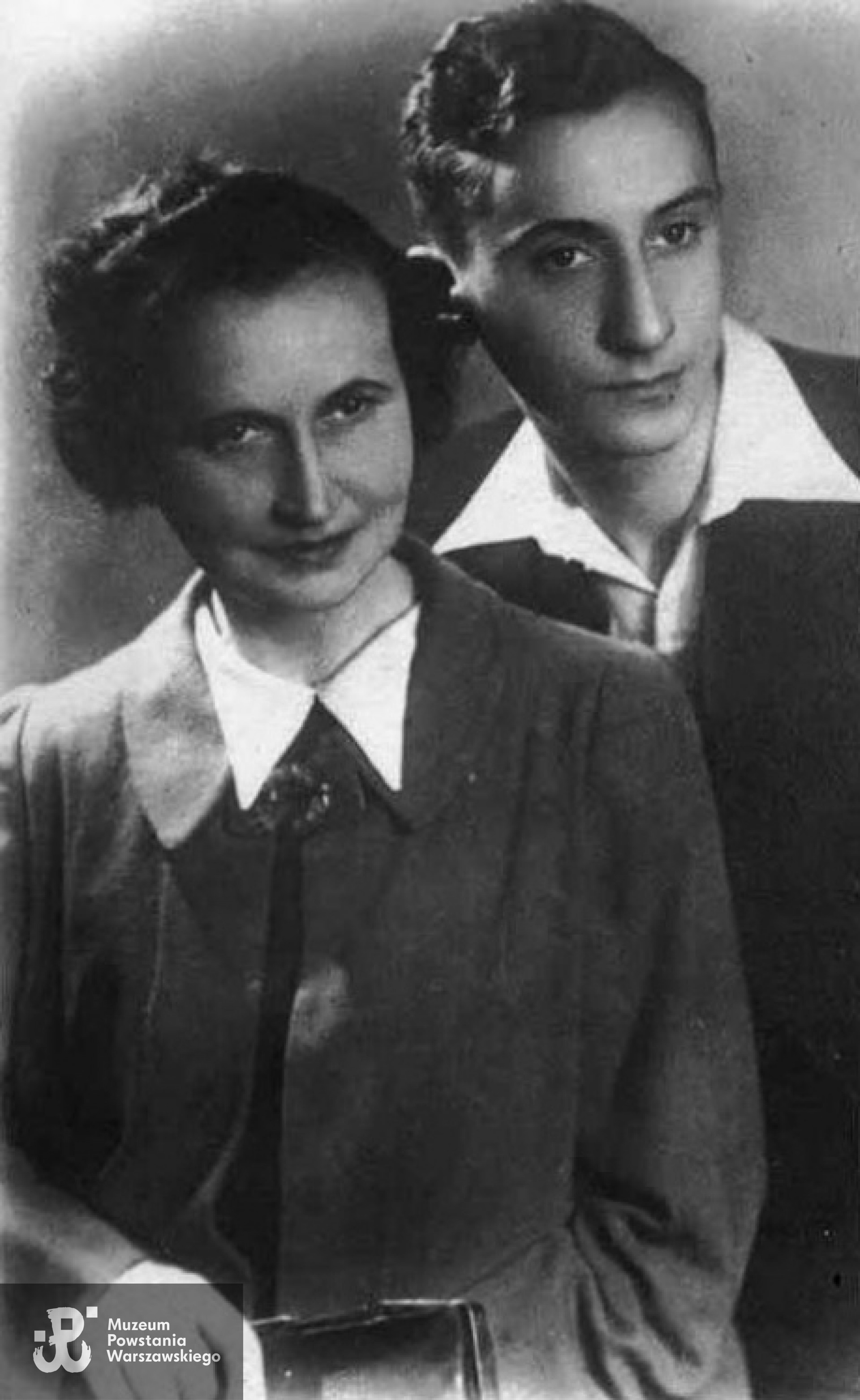 Warszawa 10.12.1943 r. Tadeusz Borowski z mamą Marią