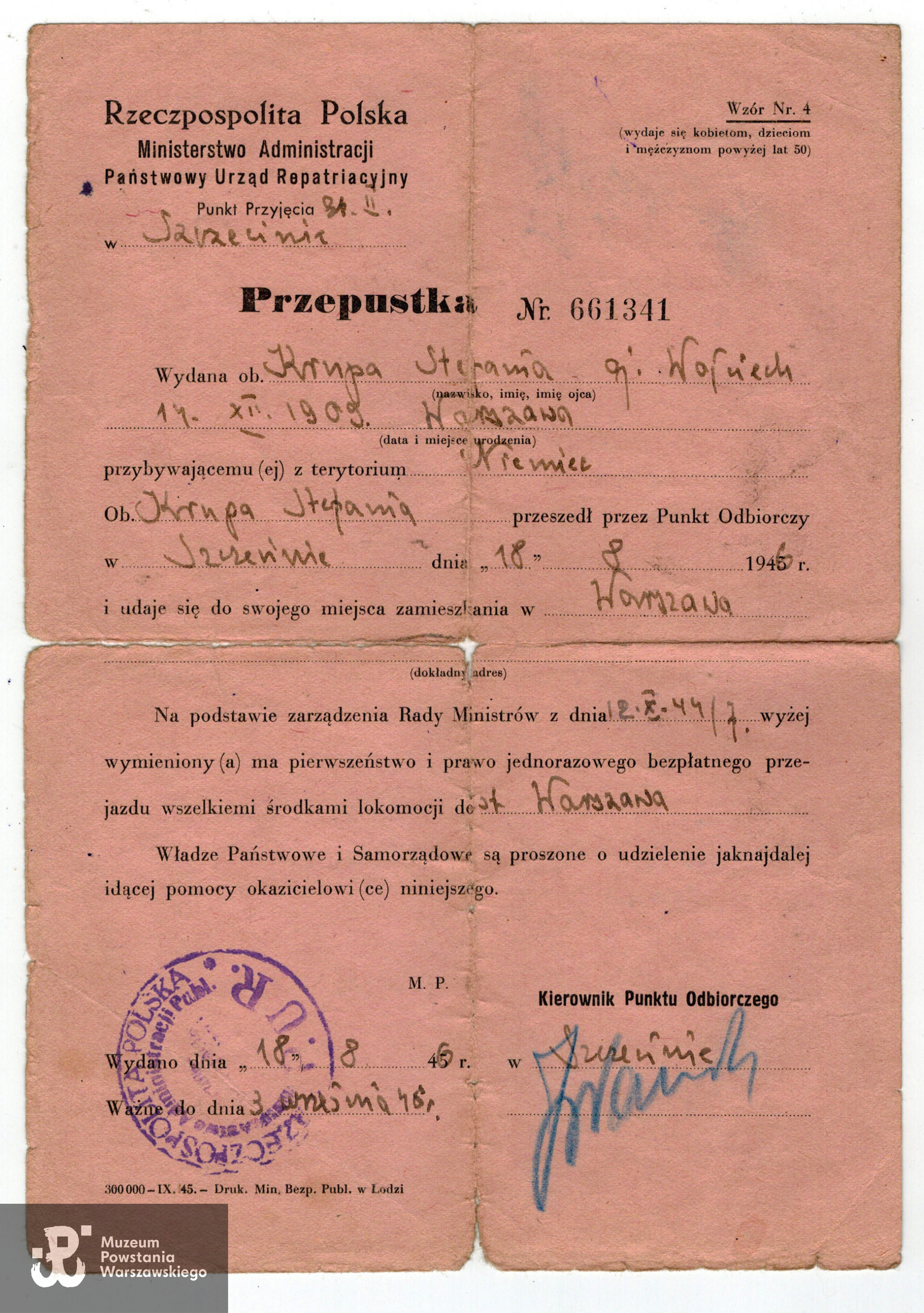 Fot. z archiwum rodzinnego  Igora  Niewiadomskiego