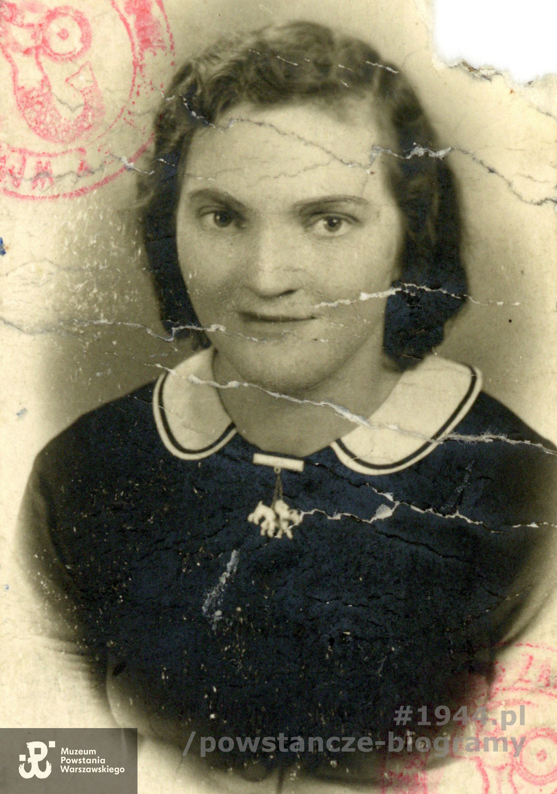 Anna Zarzycka z Lewandowskich (1907-1998). Fot. ze zbiorów Muzeum Powstania Warszawskiego, sygn. P/3918, dar p. Bożeny Drozd