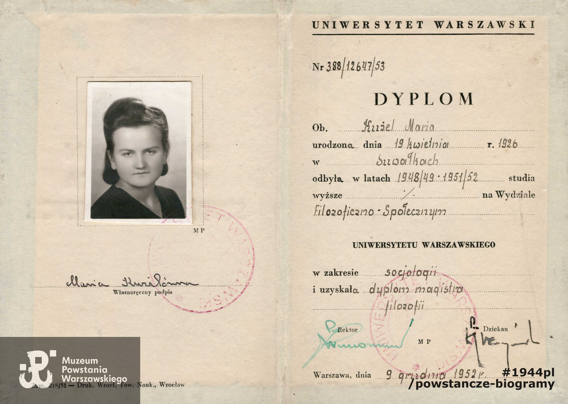 Ze zbiorów Muzeum Powstania Warszawskiego, sygn. P/8852