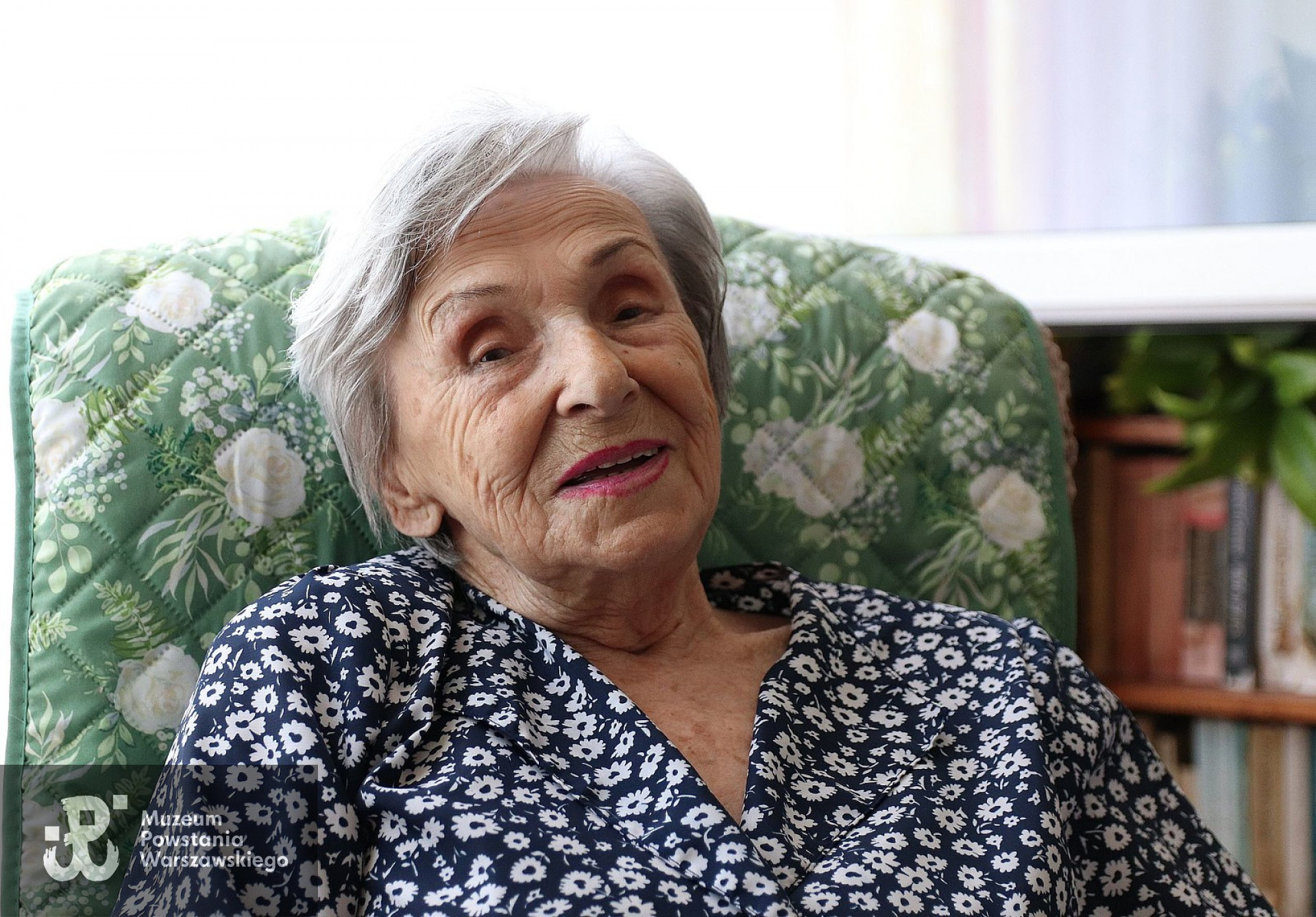 Pani Maria Znojewska "Alina" podczas wizyty Prezydenta Miasta Kalisza, p. Krystiana Kinastowskiego, czerwiec 2021. Fot. materiały prasowe, źródło:  www.kalisz.pl 