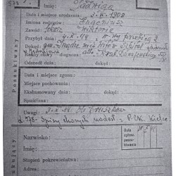 Polski Czerwony Krzyż - kartoteka