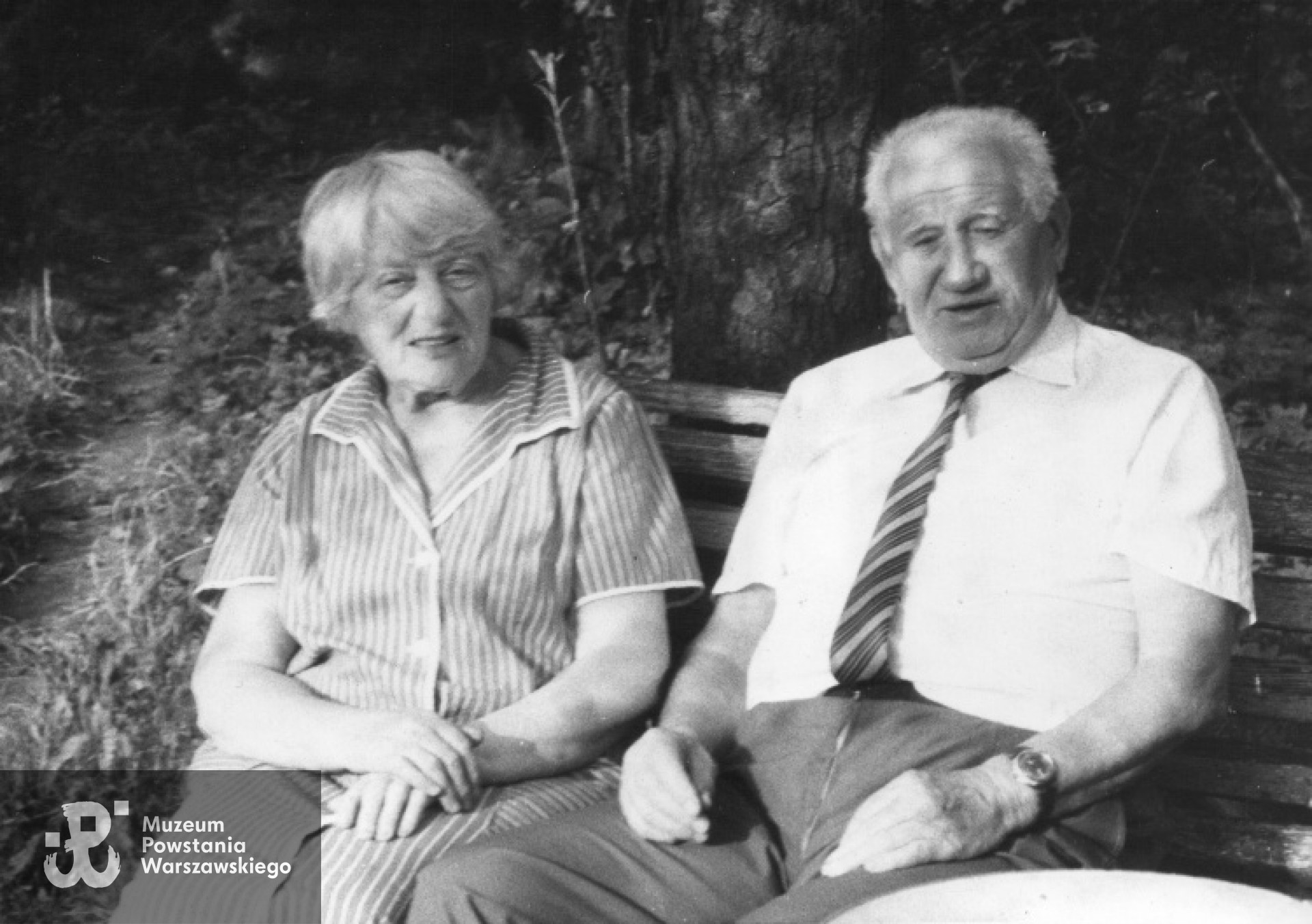 Stefan i Jadwiga Piotrowscy - lata 80-te. Fot.  z archiwum rodzinnego udostępnione przez p. Piotra Surmę, wnuka Powstańca.