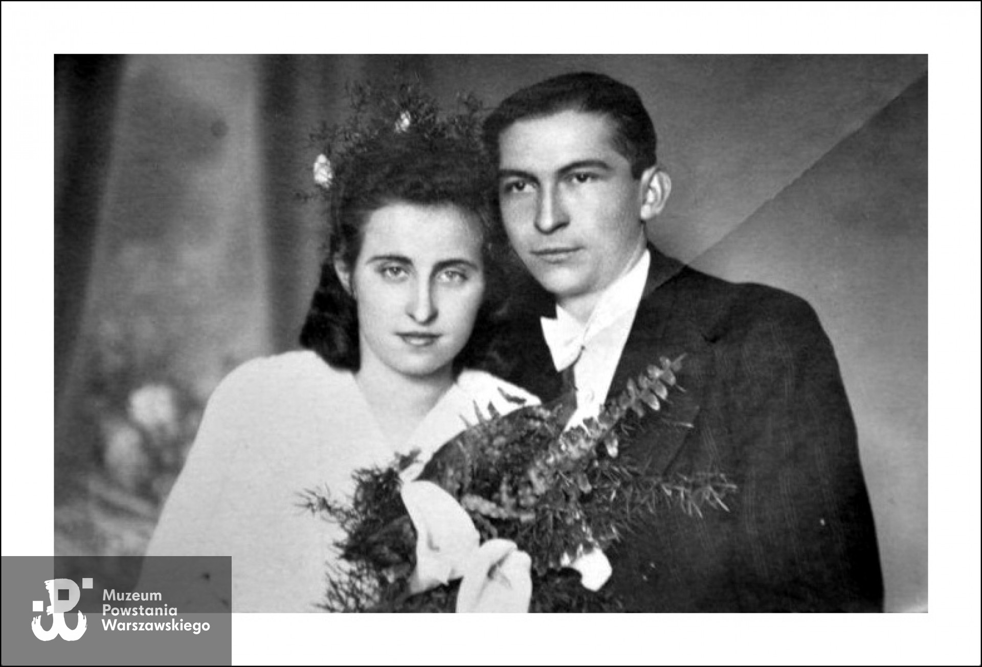 Zbigniew Boniński z żoną - zdjęcie z 1945 lub 1946 roku. Udostępnił  p. Wojciech Pakuła vel Rutka