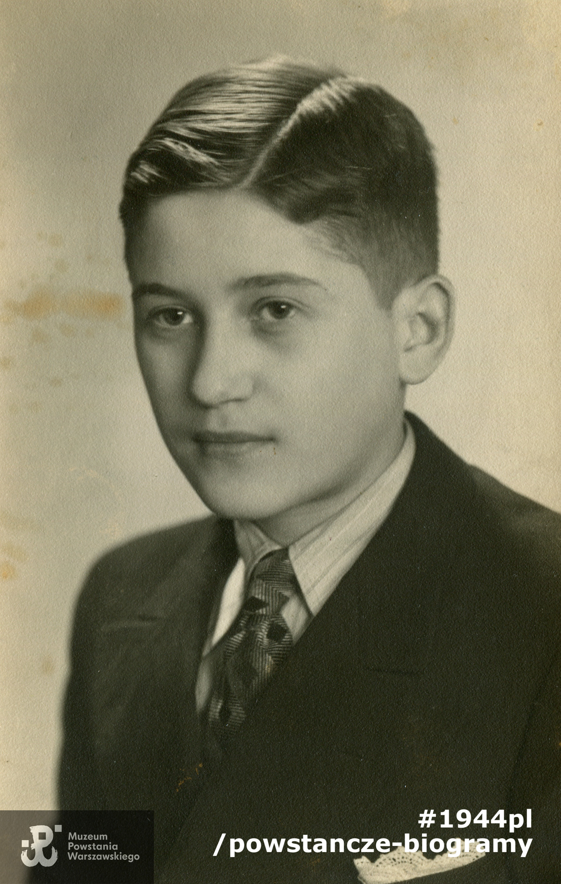 plut. Lech Zębala (Zembala) ps. "Leszek" (1928-1944). Fot. ze zbiorów rodzinnych p. Barbary Warot