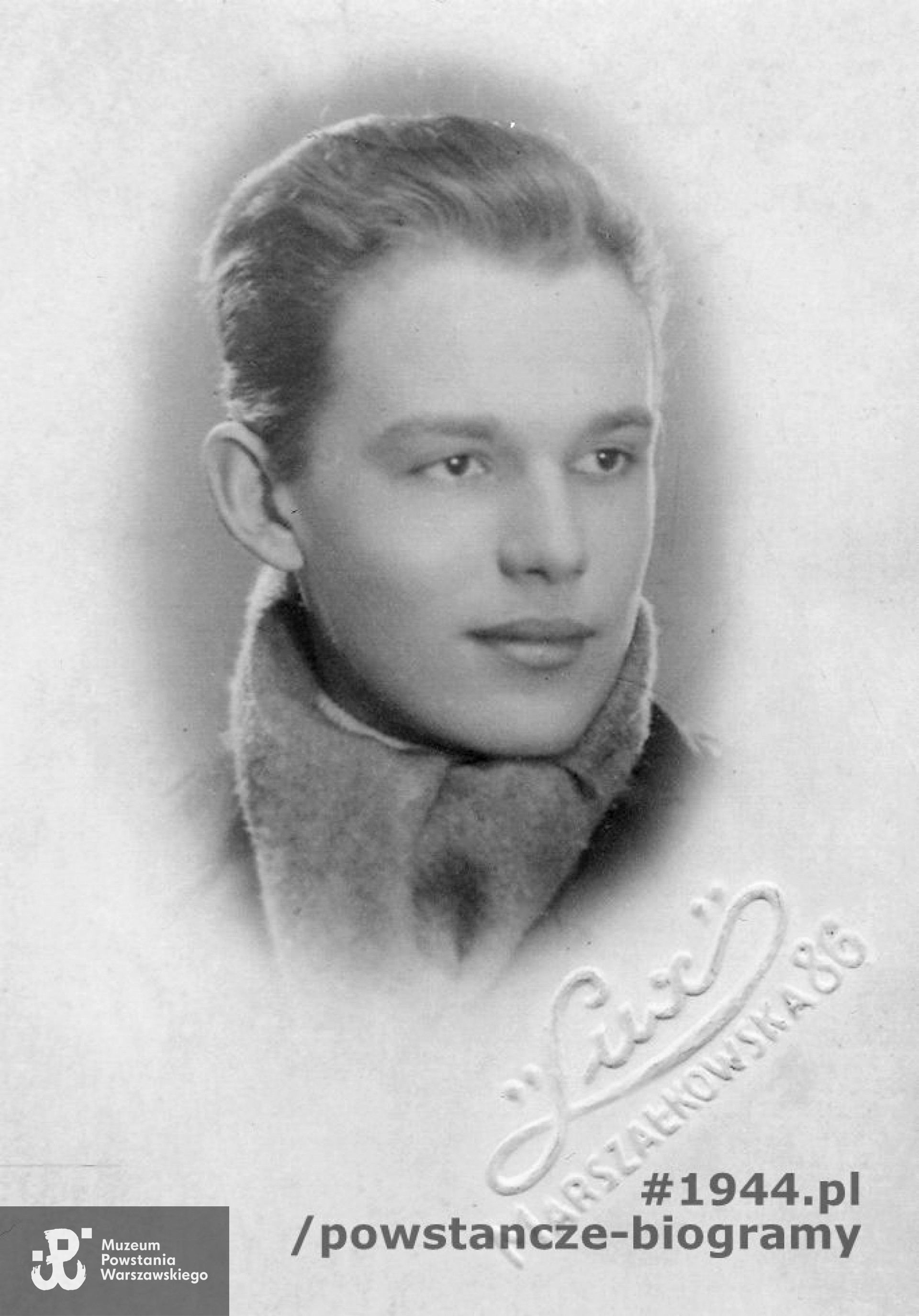 Andrzej Chrzanowski "Boreyko" (1924 - 2006). Fot. ze zbiorów Muzeum Powstania Warszawskiego - materiały do Słownika Biograficznego Uczestników PW