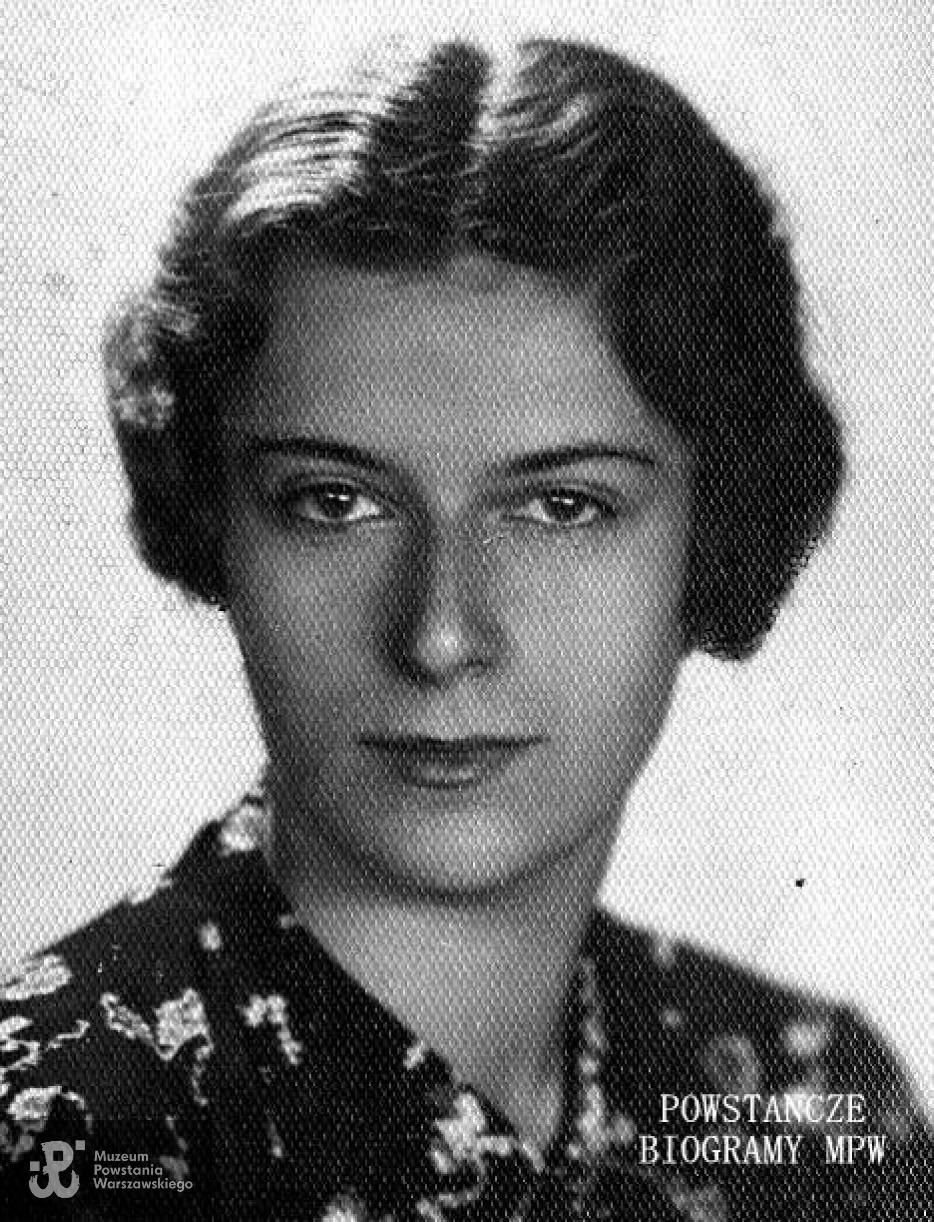 Krystyna Hupert  z domu Hummel "Bożena" (1917-1944). Fot. archiwum rodzinne