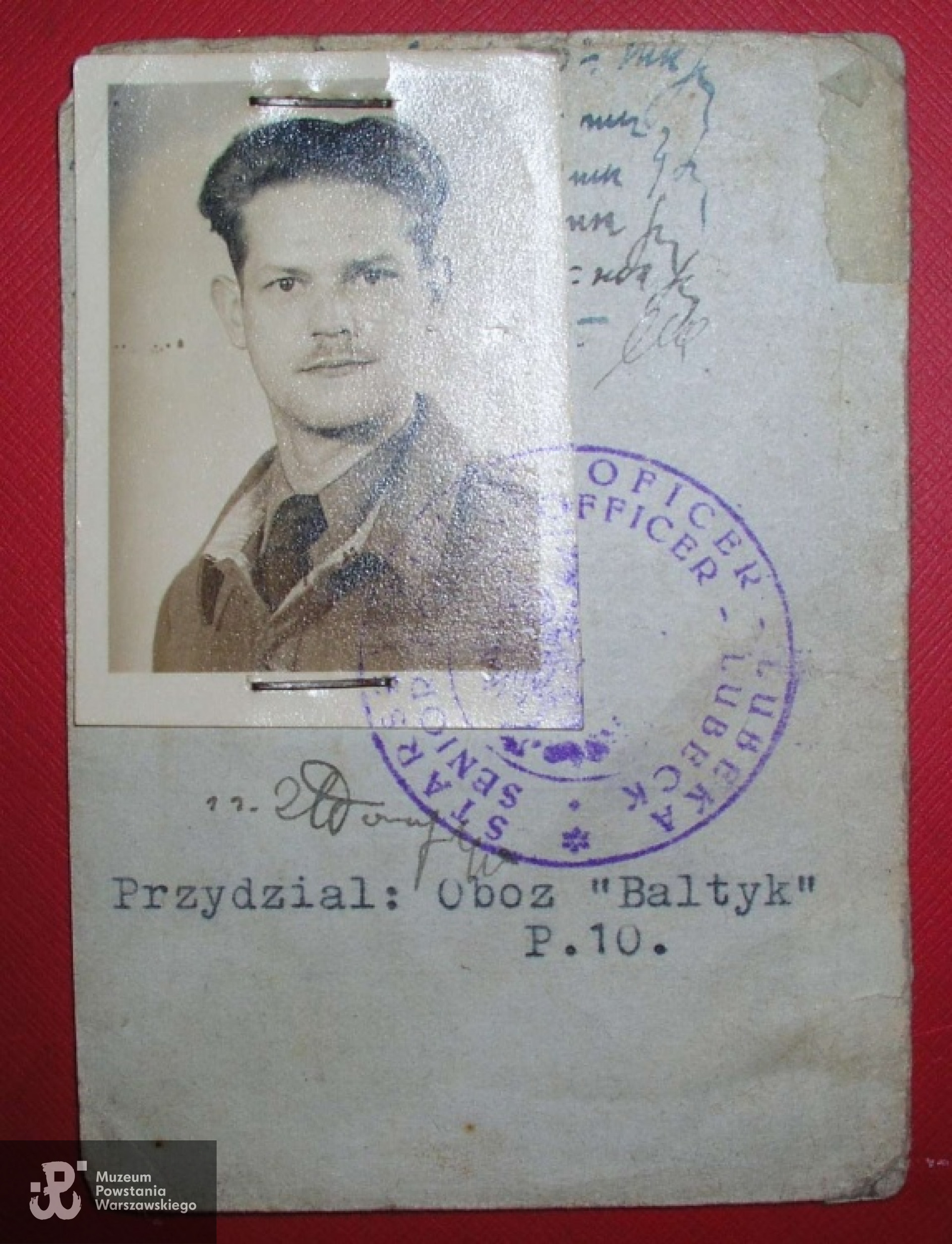 Legitymacja byłego jeńca wojennego. Udostępnił  p. Wojciech Pakuła vel Rutka
